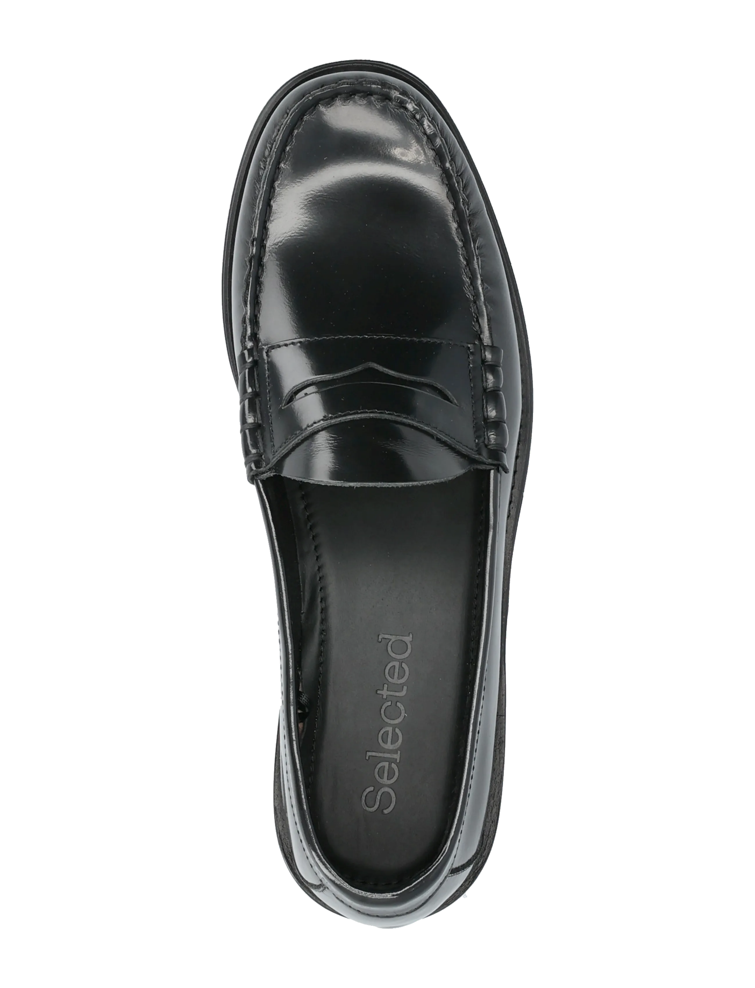 Selected - SLHBILLY LEATHER PENNY LOAFER - nach anlass kaufen - black - 4