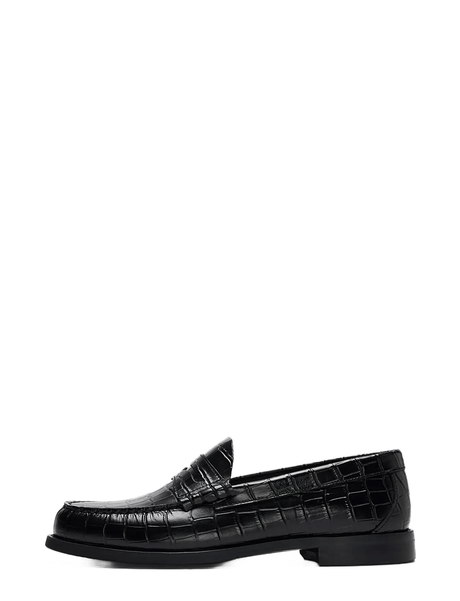 Selected - SLMBILLY LEATHER PENNY LOAFER - shoppa efter tillfälle - black - 0