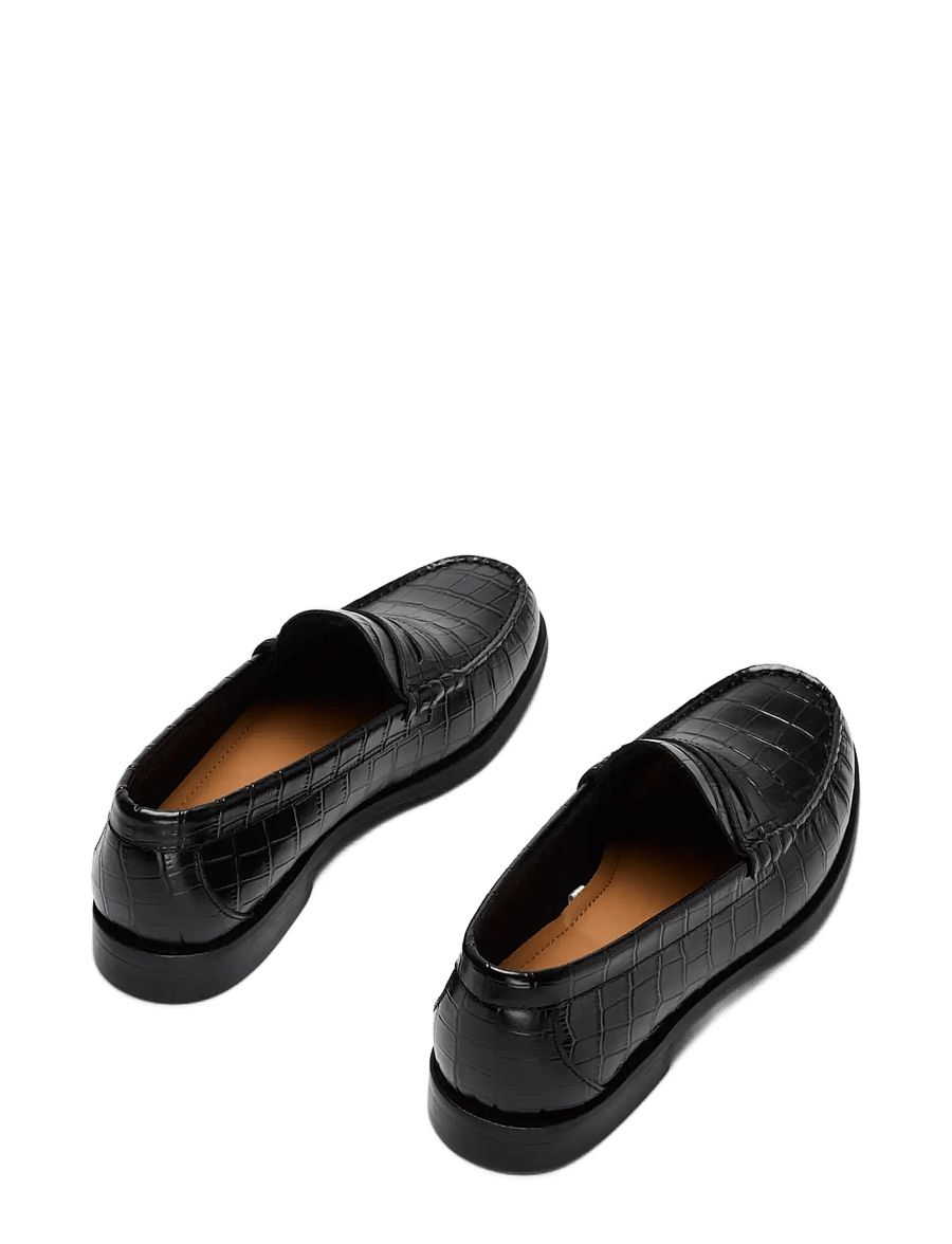 Selected - SLMBILLY LEATHER PENNY LOAFER - shoppa efter tillfälle - black - 1