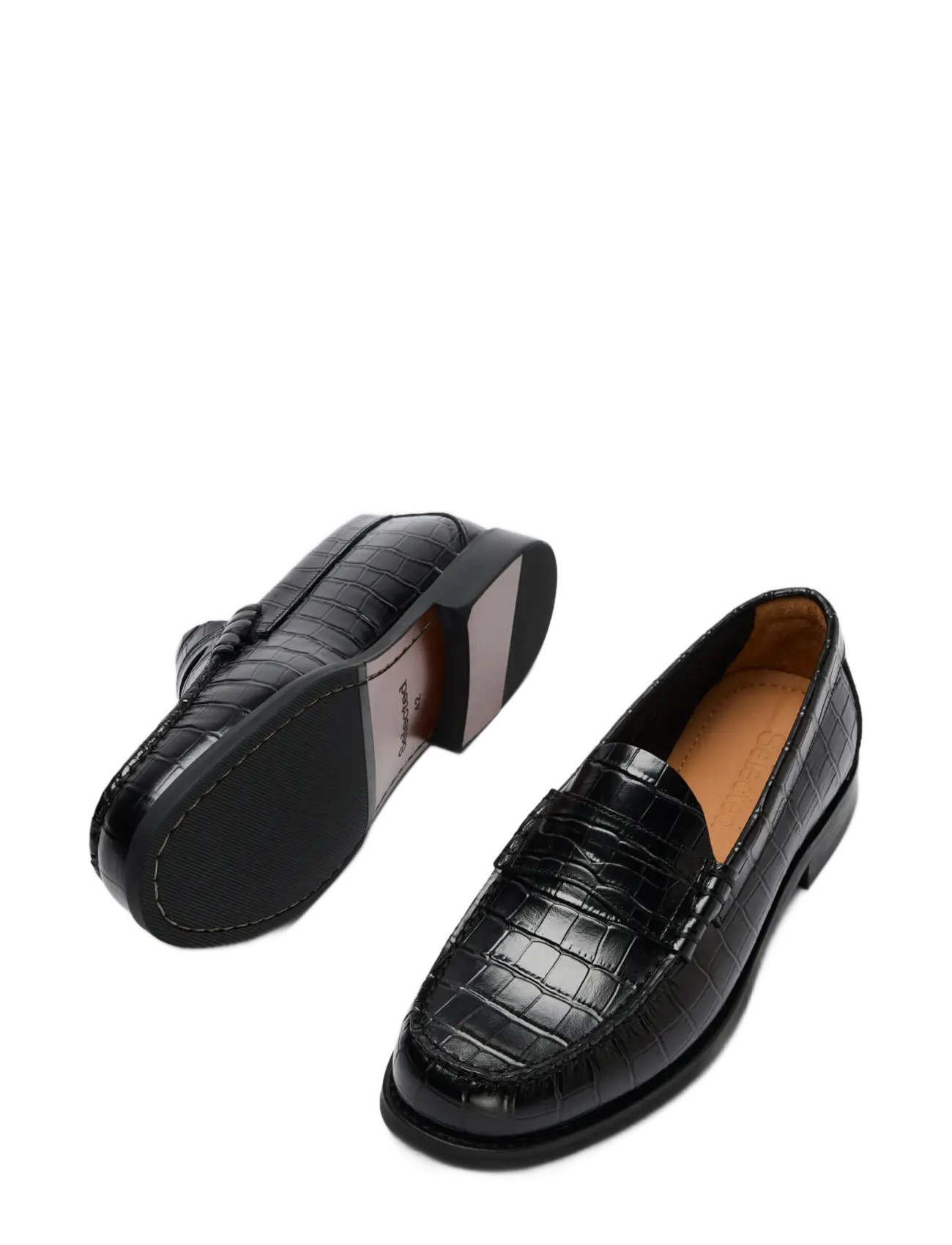Selected - SLMBILLY LEATHER PENNY LOAFER - shoppa efter tillfälle - black - 2
