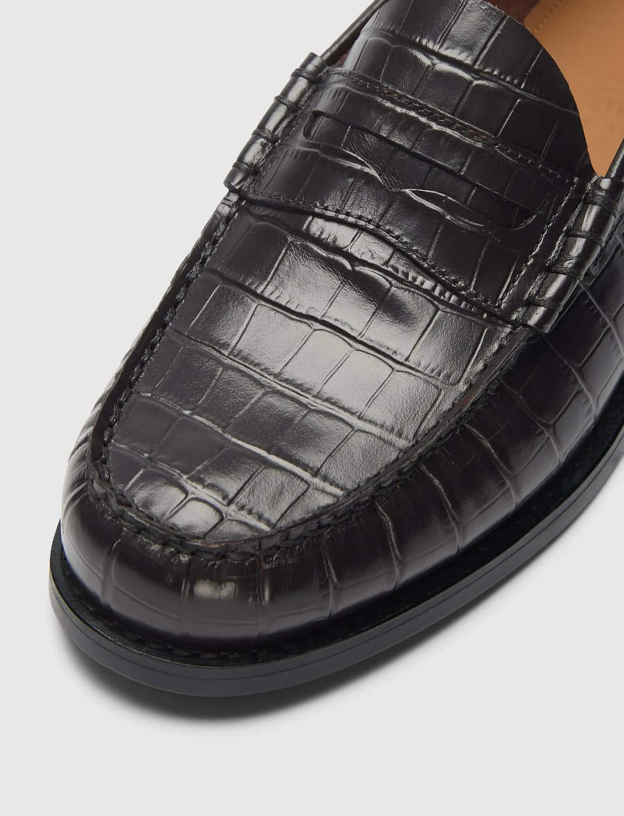 Selected - SLHBILLY LEATHER PENNY LOAFER - shop efter anledning - chocolate torte - 3