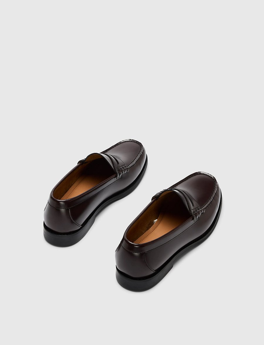 Selected - SLMBILLY LEATHER PENNY LOAFER - shop by occasion - winery - 0