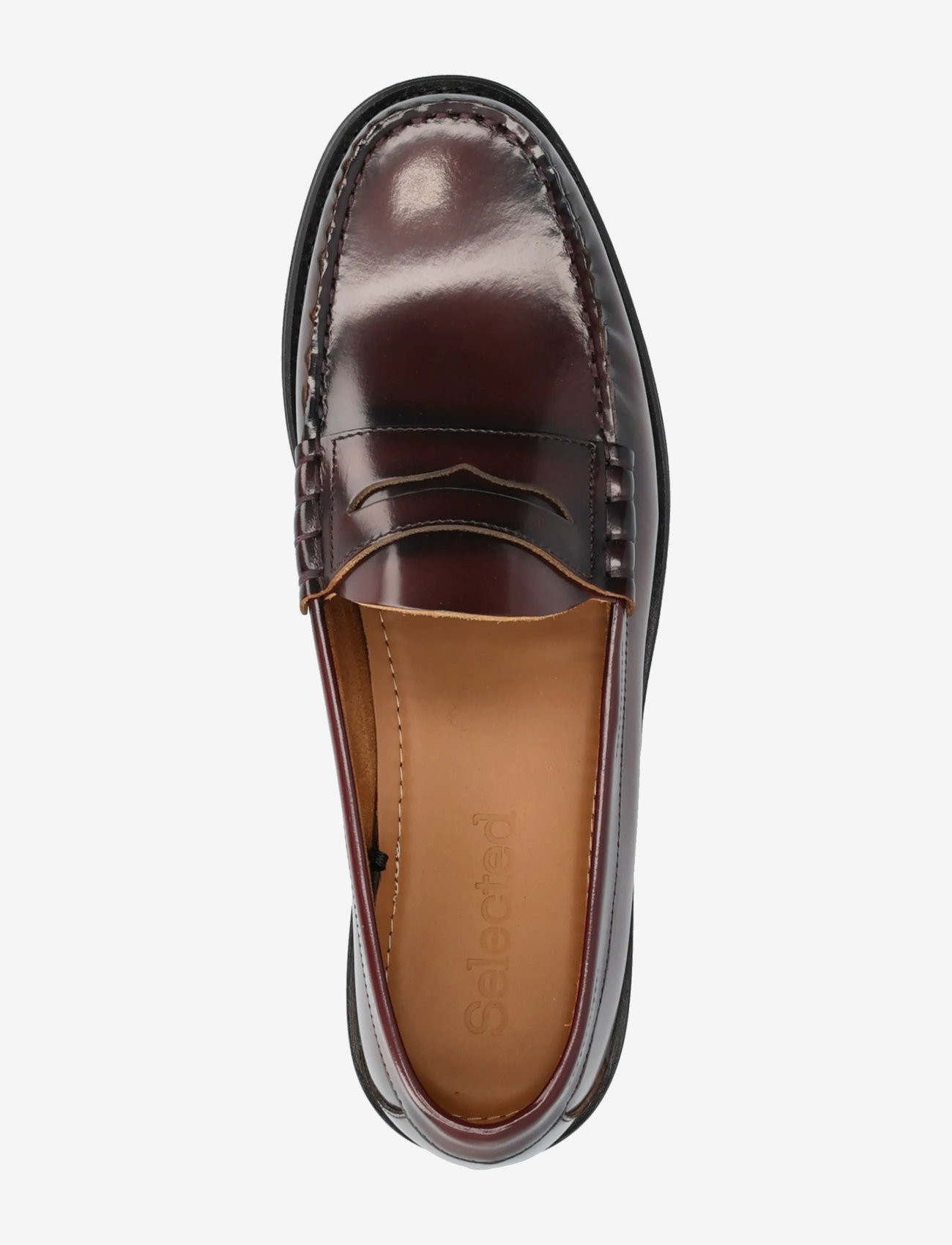 Selected - SLMBILLY LEATHER PENNY LOAFER - nach anlass kaufen - winery - 4