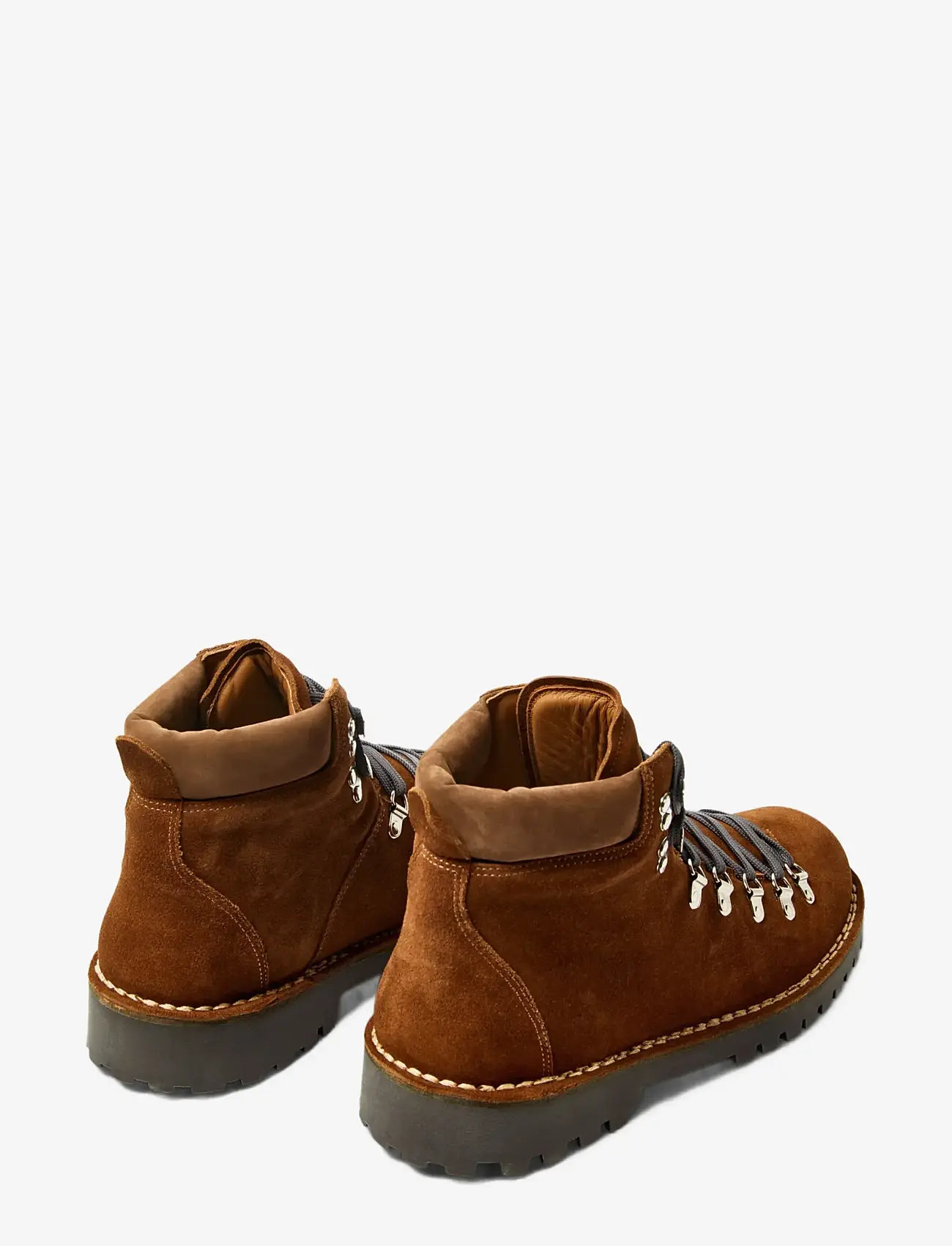 Selected - SLHALFRED SUEDE HIKING BOOT - paeltega saapad - cognac - 1