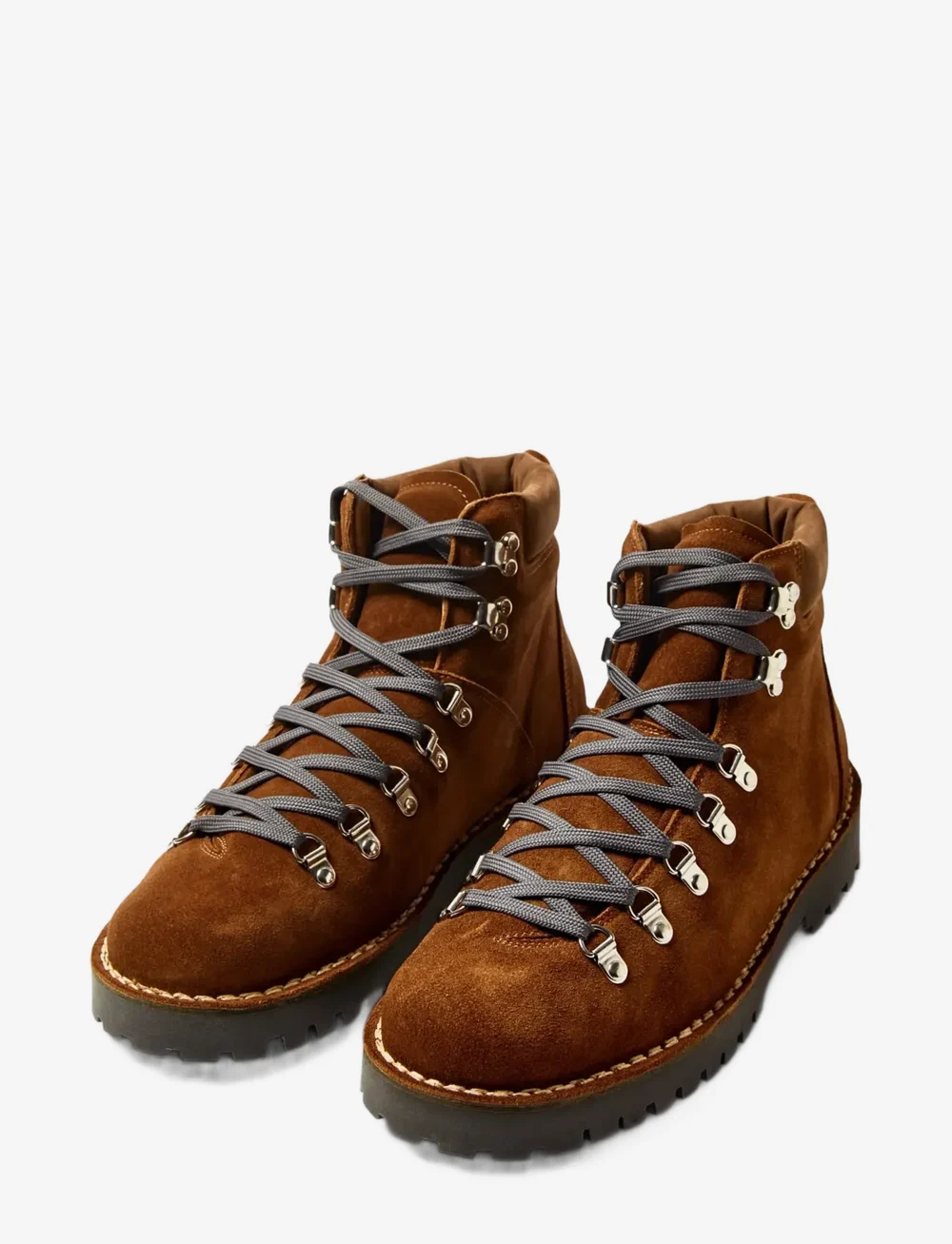 Selected - SLHALFRED SUEDE HIKING BOOT - nauhalliset nilkkurit - cognac - 2