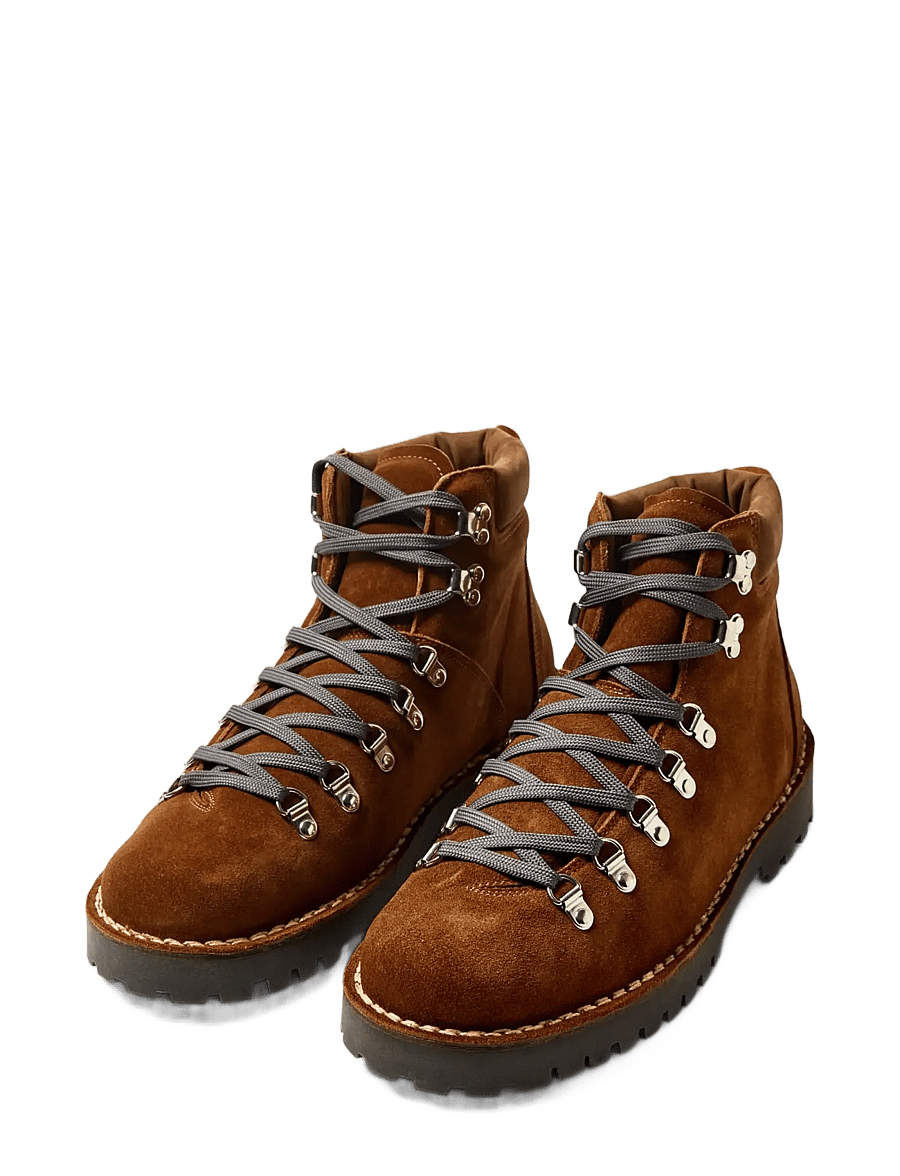 Selected - SLMALFRED SUEDE W HIKING BOOT - kängor med snörning - cognac - 2