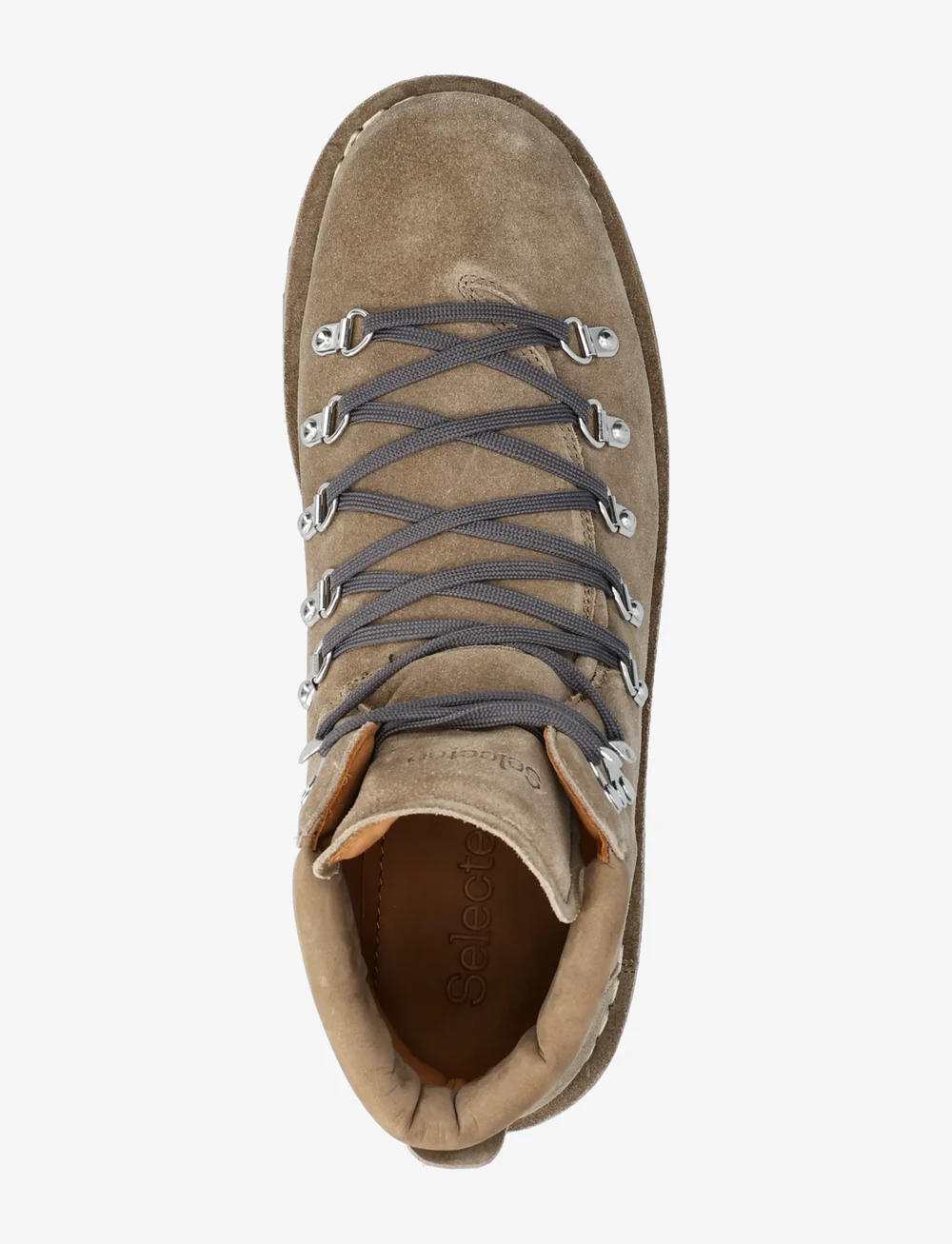 Selected - SLHALFRED SUEDE HIKING BOOT - paeltega saapad - moonstruck - 3