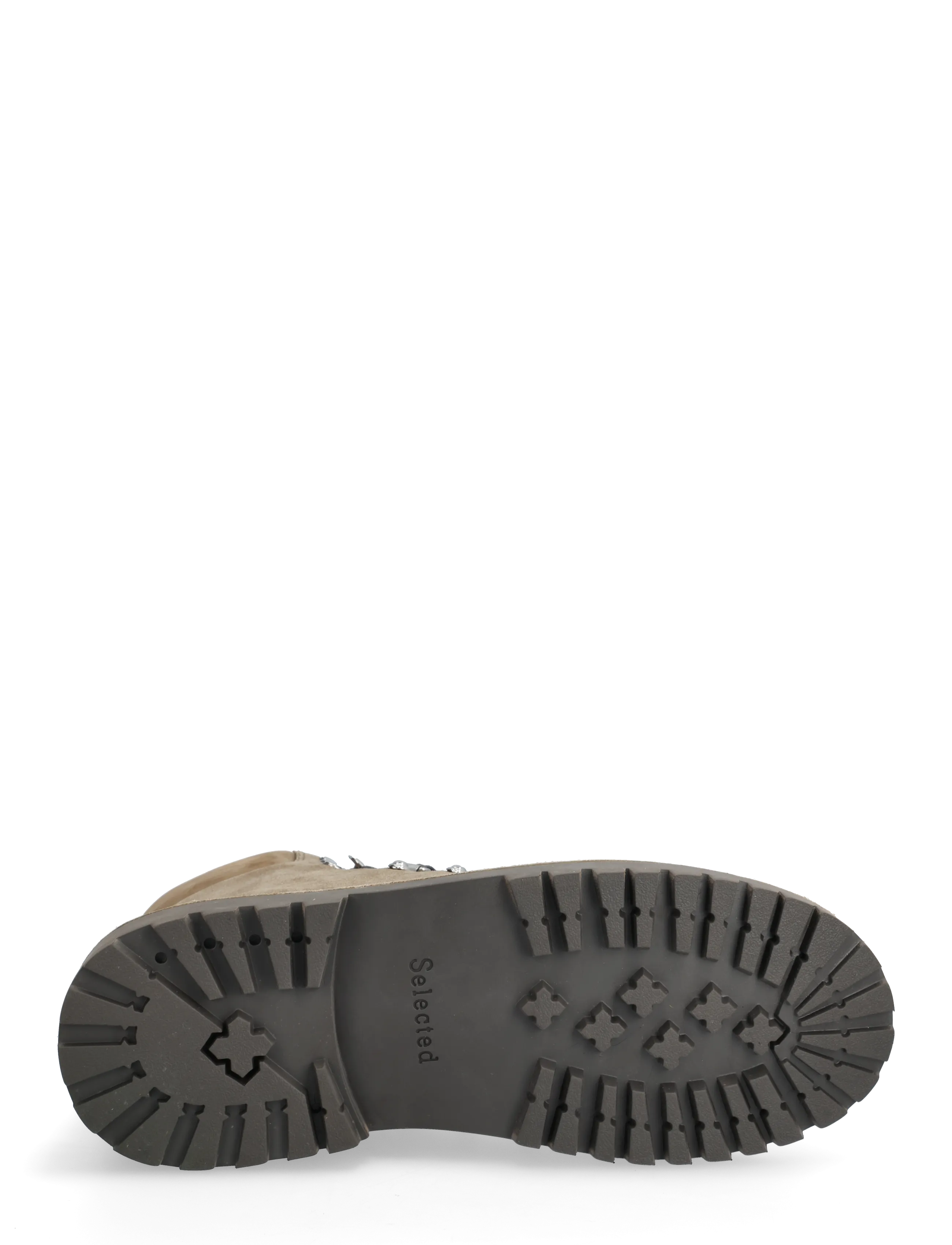 Selected - SLMALFRED SUEDE W HIKING BOOT - kängor med snörning - moonstruck - 4