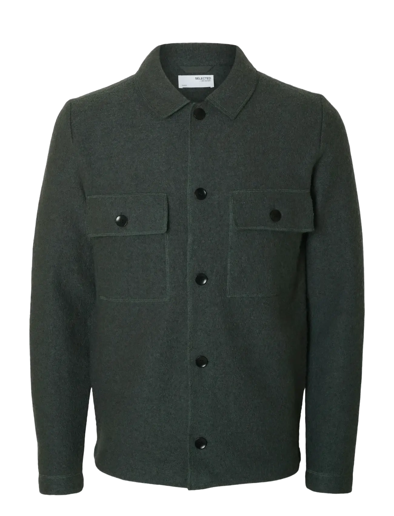 Selected SLMNEALY LS KNIT WORKWEAR CARDIGAN NOOS - Jackor - DEEP FOREST / khaki/green