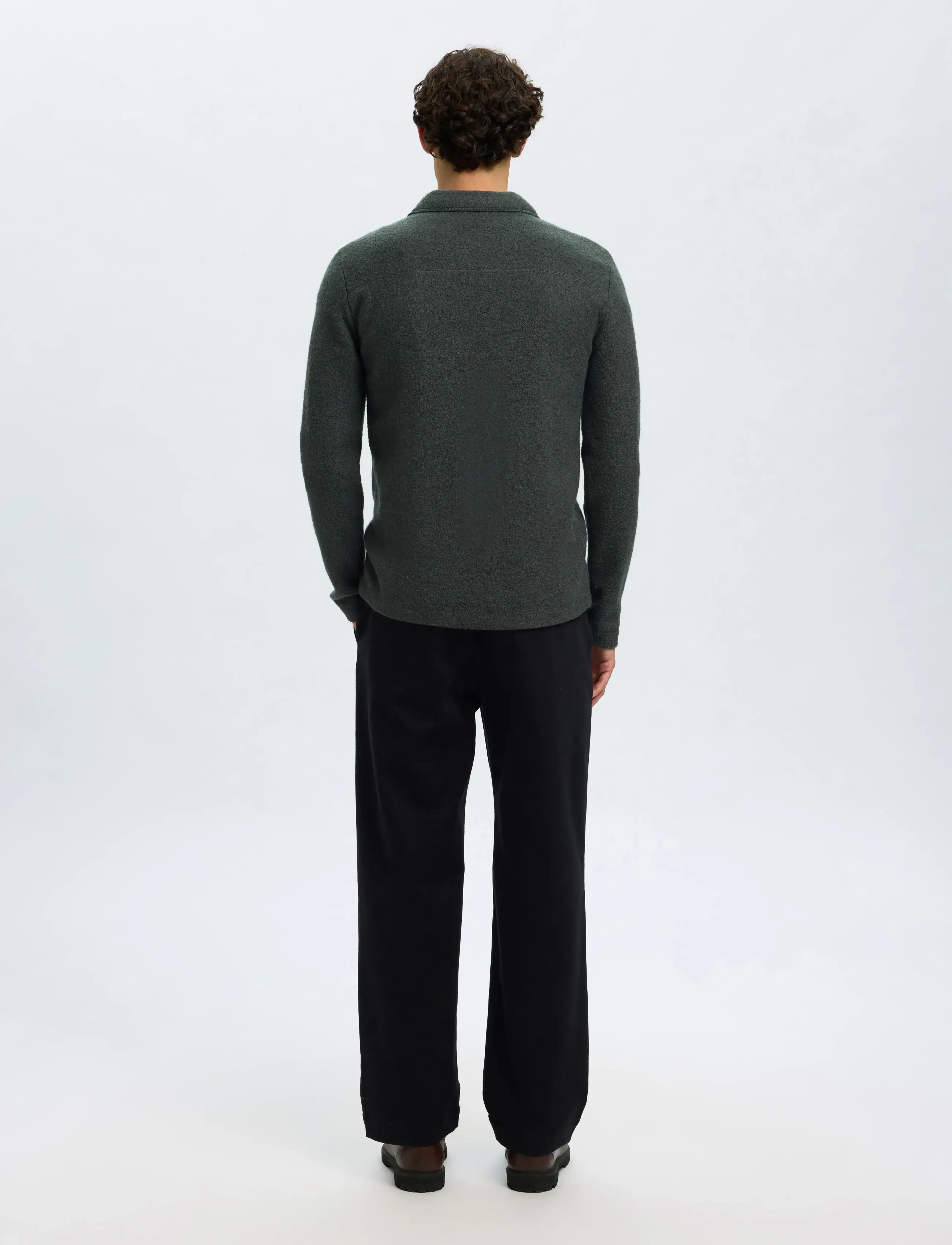 Selected - SLMNEALY LS KNIT WORKWEAR CARDIGAN NOOS - vestes - deep forest - 2