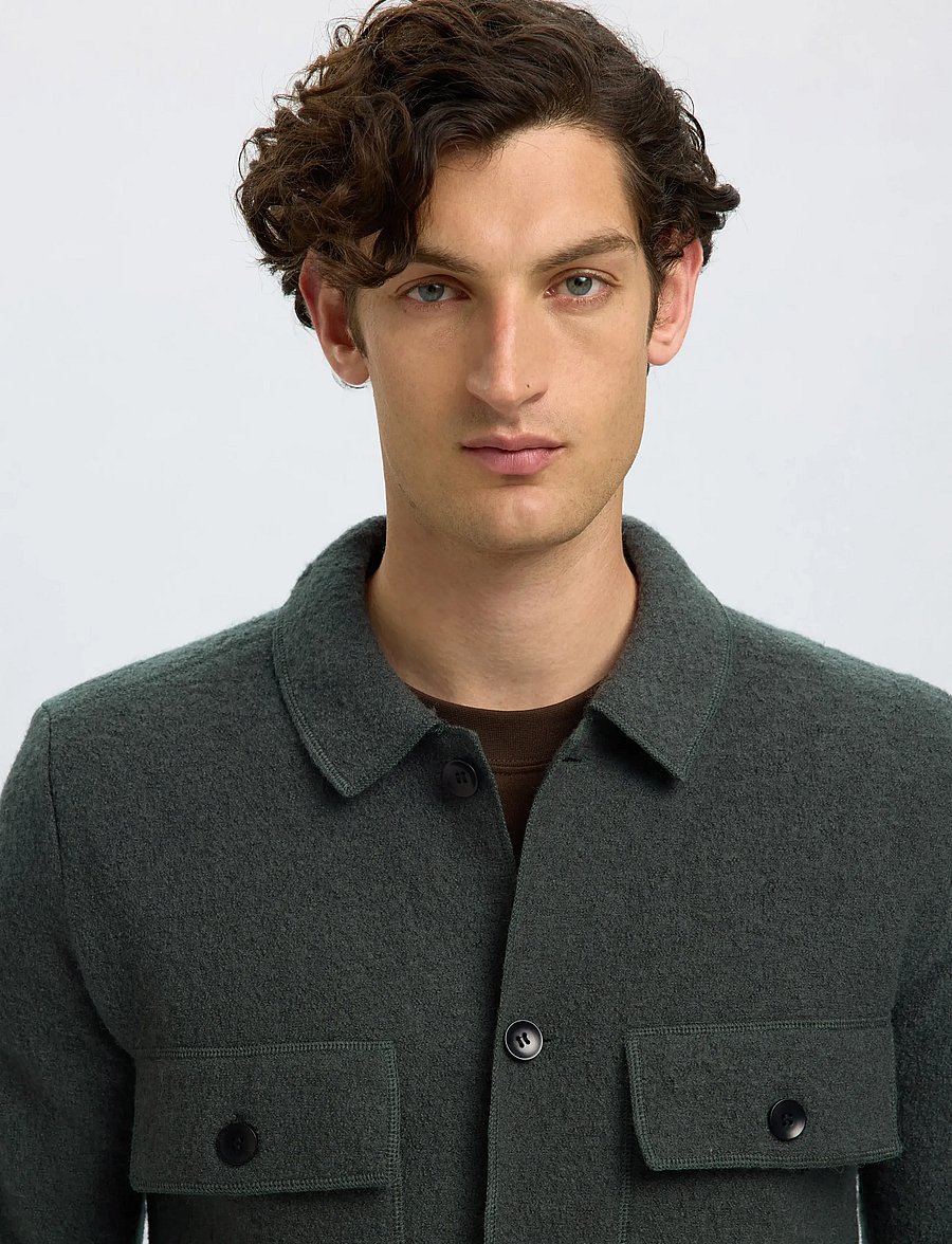 Selected - SLMNEALY LS KNIT WORKWEAR CARDIGAN NOOS - vestes - deep forest - 4