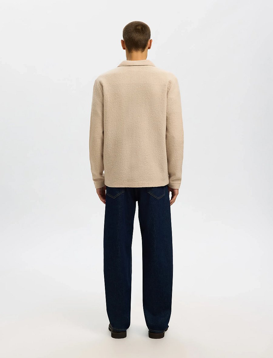 Selected - SLMNEALY LS KNIT WORKWEAR CARDIGAN NOOS - Überhemden - pure cashmere - 2