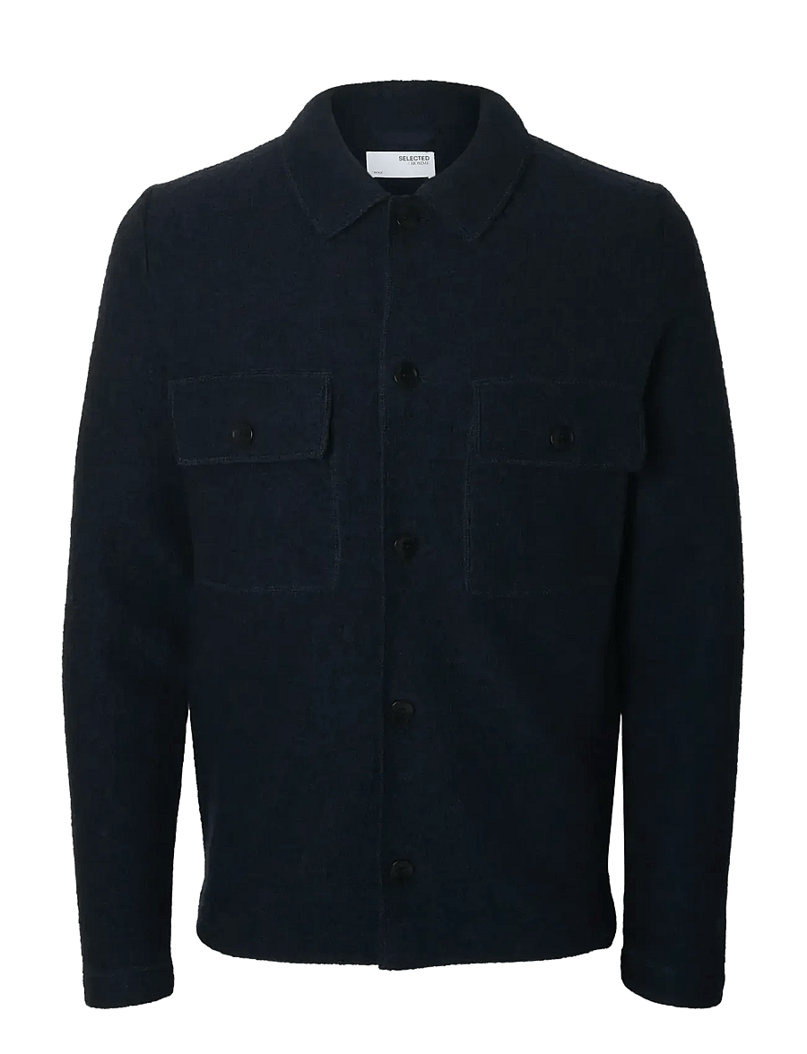 Selected - SLMNEALY LS KNIT WORKWEAR CARDIGAN NOOS - vestes - sky captain - 1