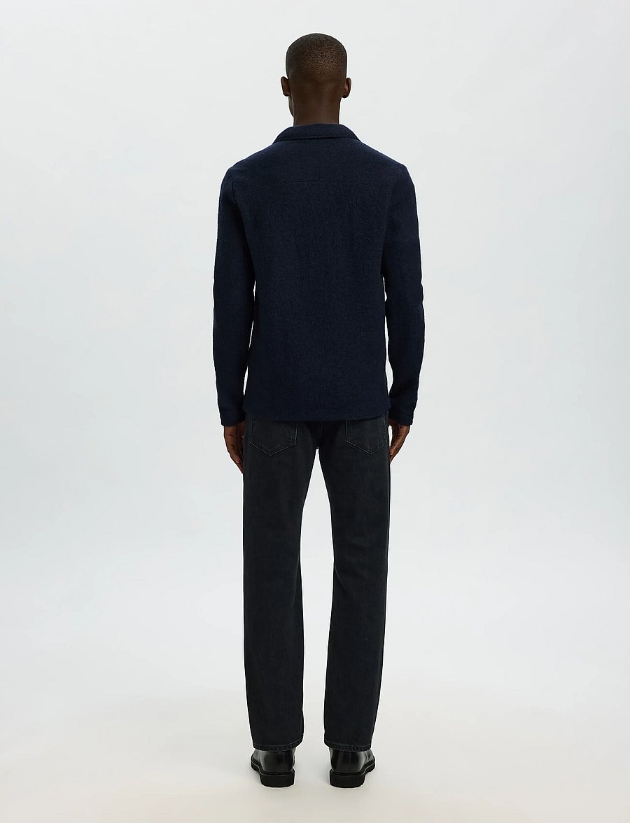 Selected - SLMNEALY LS KNIT WORKWEAR CARDIGAN NOOS - vestes - sky captain - 2