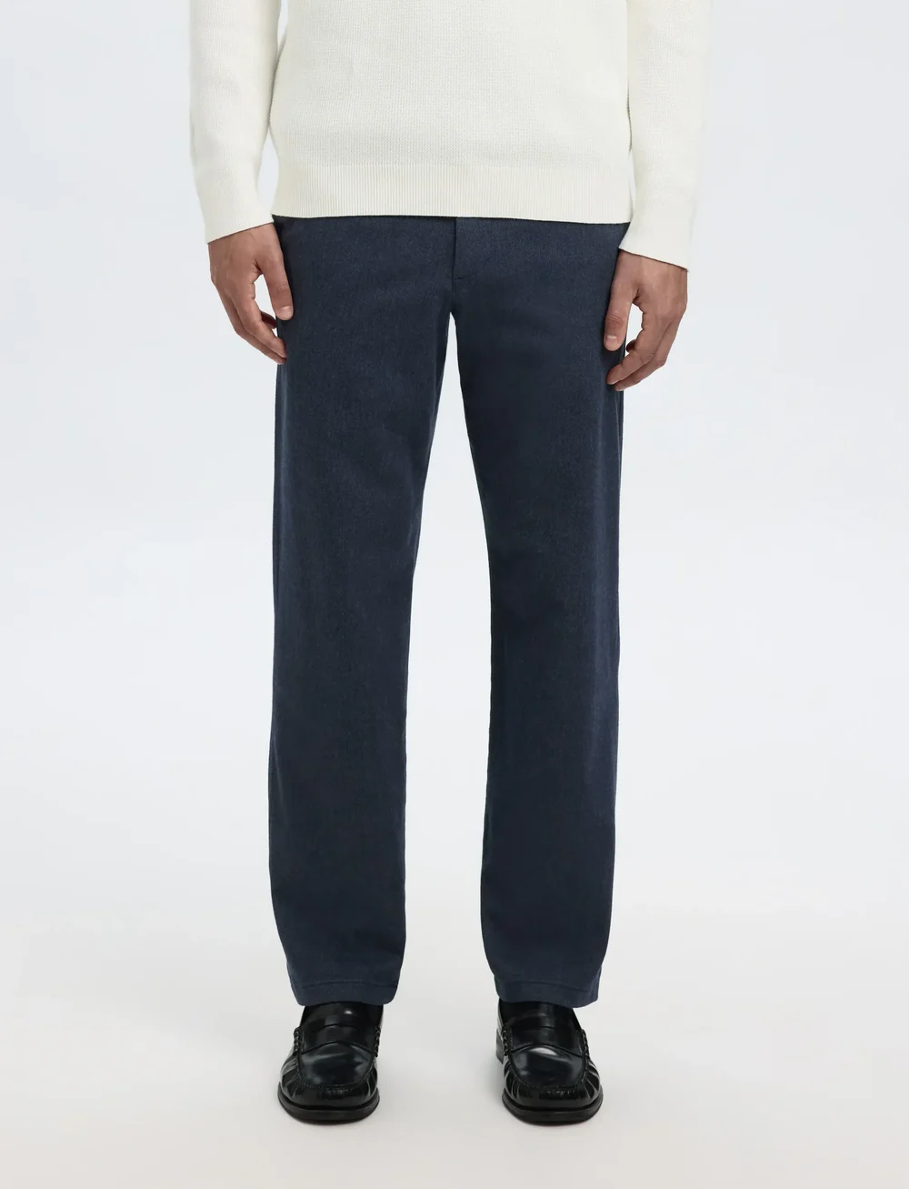 Selected - SLH196-STRAIGHT MILES BRUSHED PANT NOOS - casual bukser - dark sapphire - 0