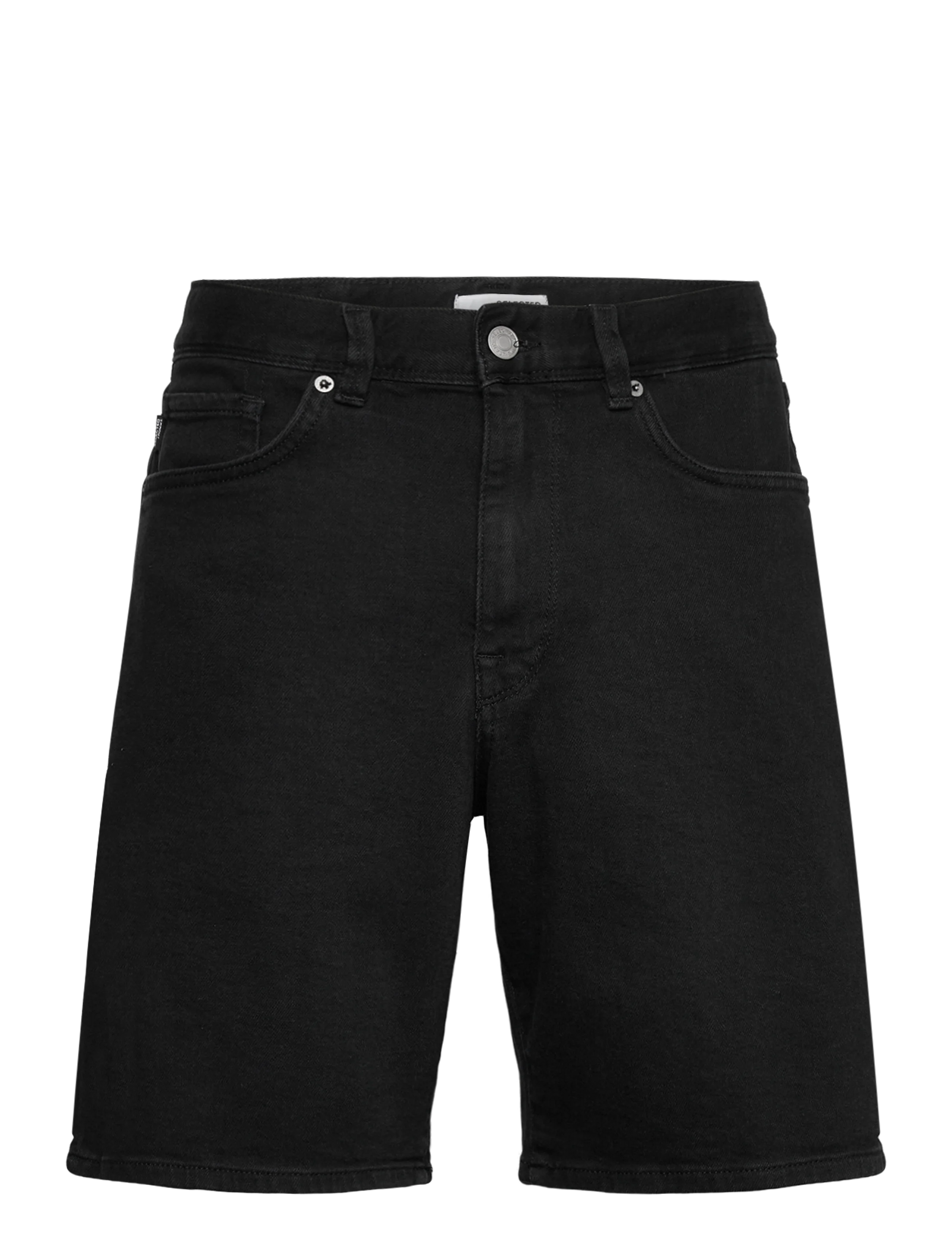 Selected SLHREG ALEX BLACK DENIM SHORTS - Shorts - BLACK DENIM / black