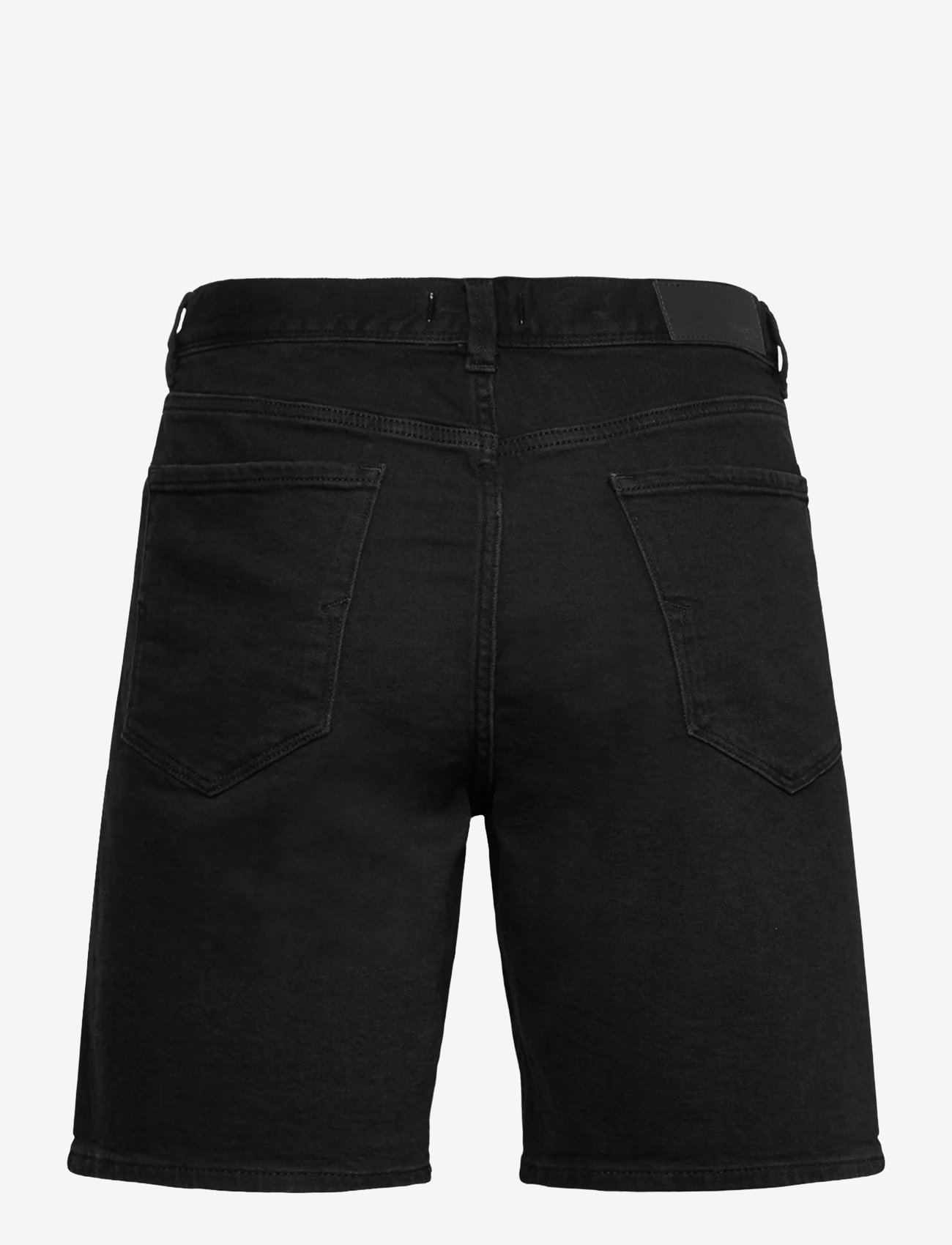 Selected - SLHREG ALEX BLACK DENIM SHORTS - gallastuttbuxur - black denim - 2