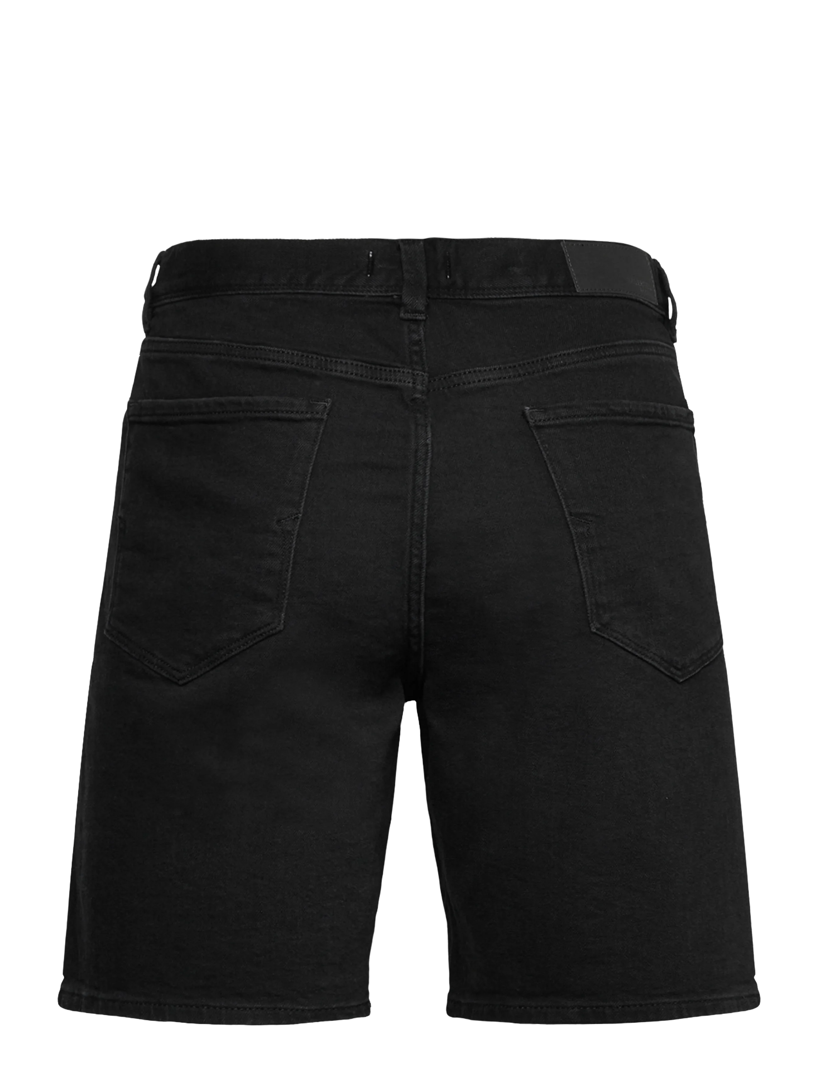 Selected - SLHREG ALEX BLACK DENIM SHORTS - gallastuttbuxur - black denim - 2