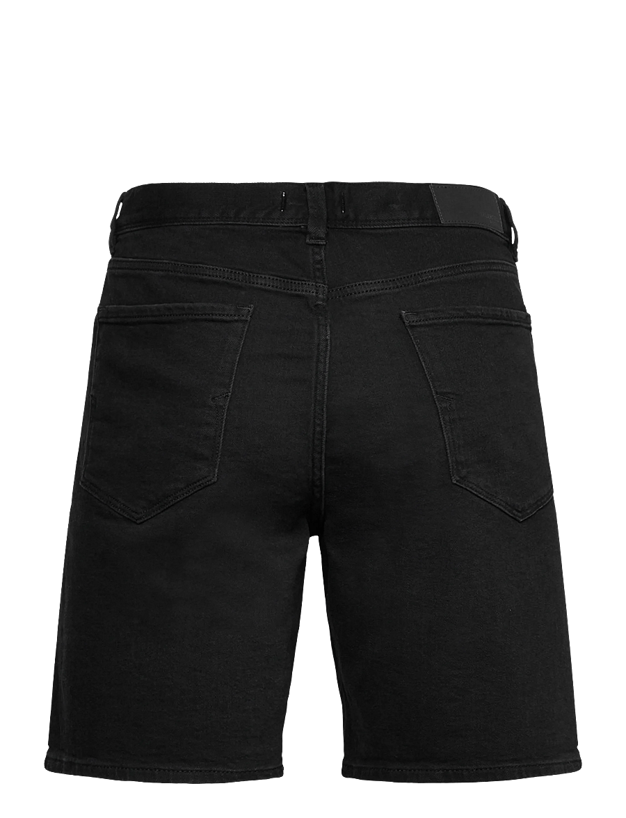Selected - SLHREG ALEX BLACK DENIM SHORTS - lühikesed teksapüksid - black denim - 2