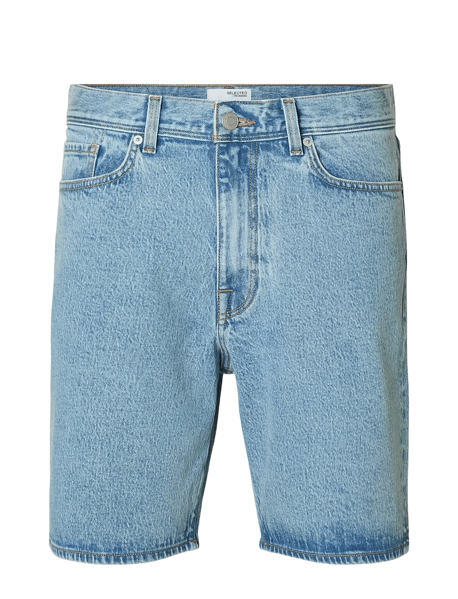 Selected - SLHREG ALEX LIGHT BLUE DENIM SHORTS - jeansshorts - light blue denim - 1