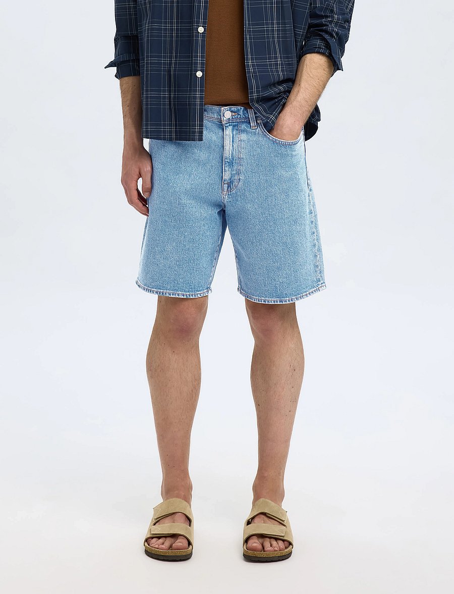 Selected - SLHREG ALEX LIGHT BLUE DENIM SHORTS - jeansshorts - light blue denim - 0