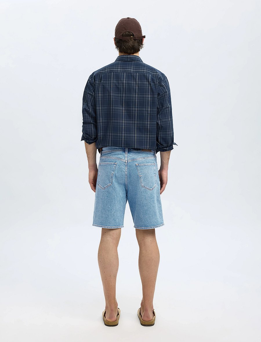 Selected - SLHREG ALEX LIGHT BLUE DENIM SHORTS - jeansshorts - light blue denim - 2