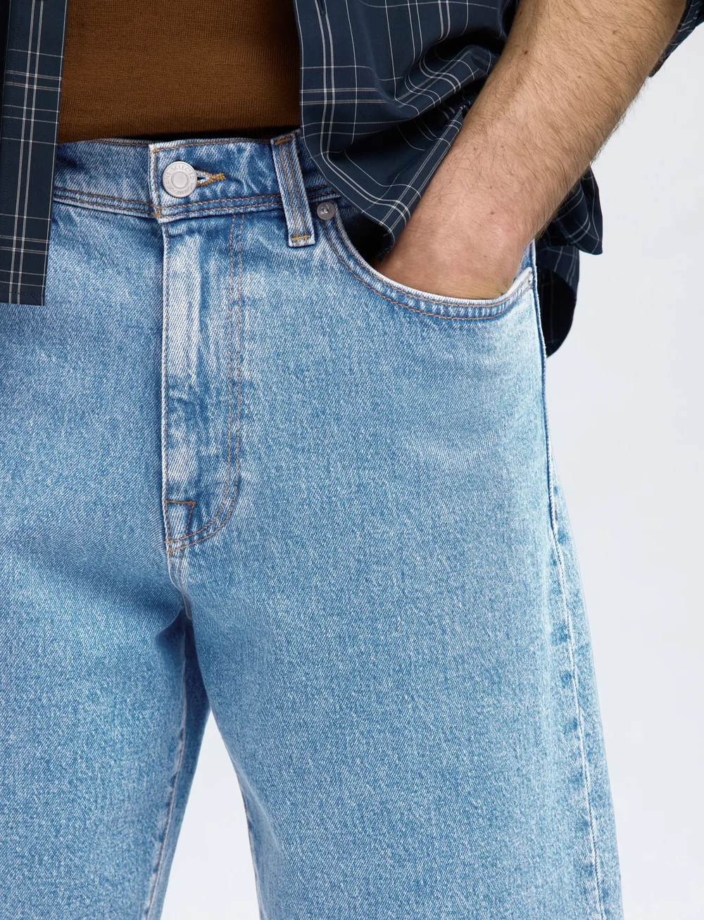 Selected - SLHREG ALEX LIGHT BLUE DENIM SHORTS - jeans shorts - light blue denim - 3