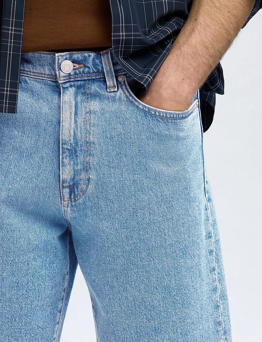 Selected - SLHREG ALEX LIGHT BLUE DENIM SHORTS - jeansshorts - light blue denim - 3