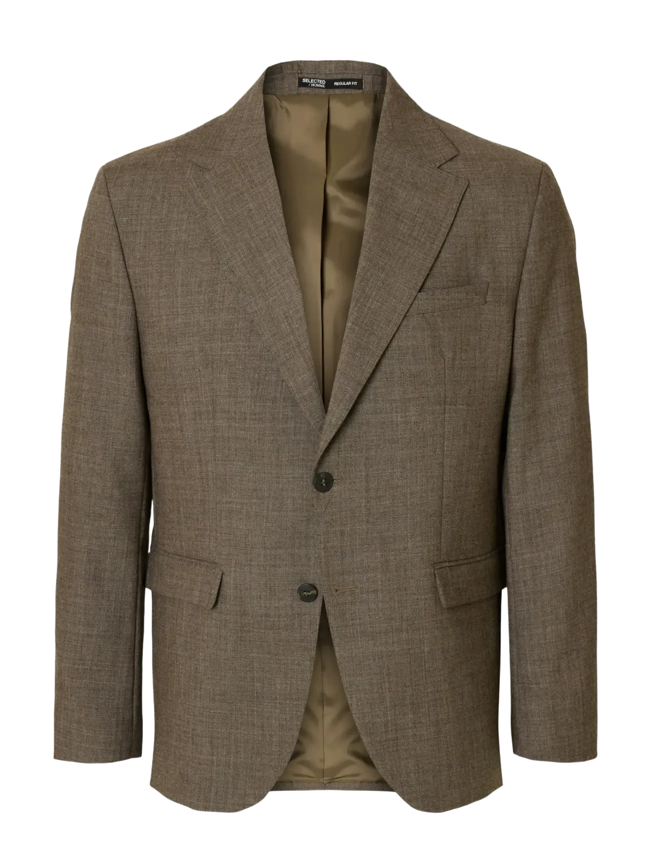Selected SLHREG-RUSSEL WOOL BLZ - Deals - LIGHT BROWN MELANGE / brown
