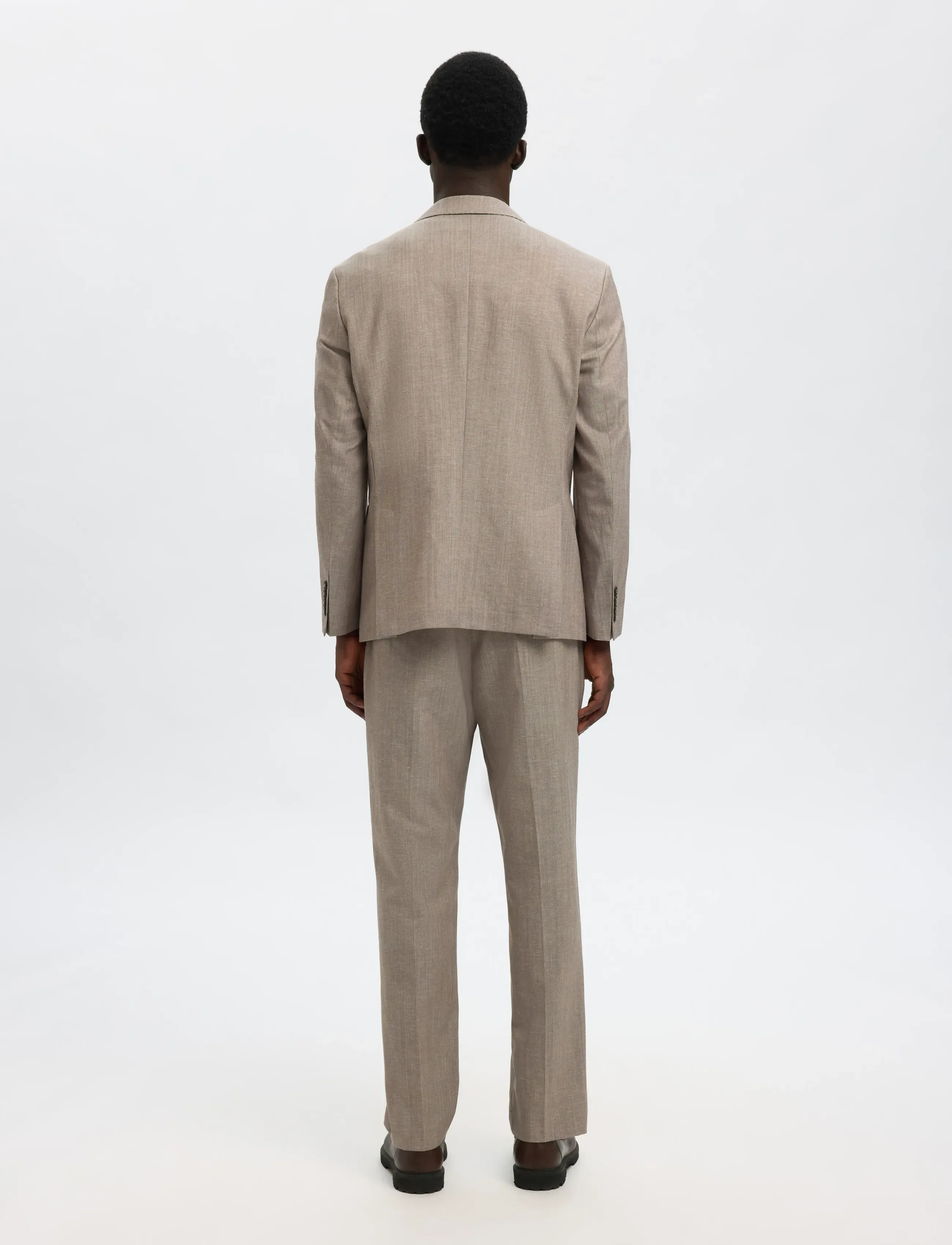 Selected - SLHREG-TYLER WOOL BLEND DB BLZ - dwurzędowe blezery - oatmeal - 2