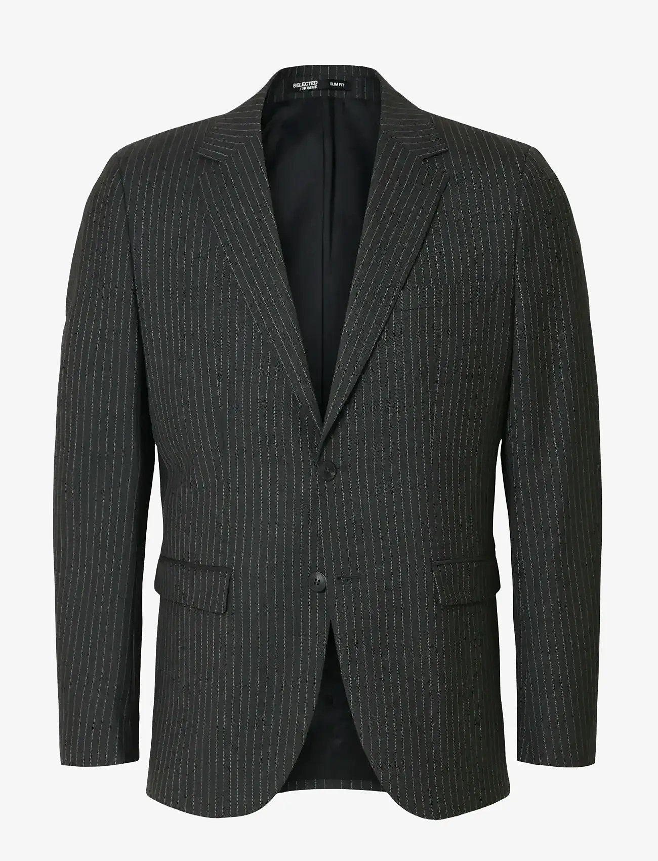 Selected - SLHSLIM-THEO LANO PINSTRIPED BLZ - enkelknäppta kavajer - grey - 1