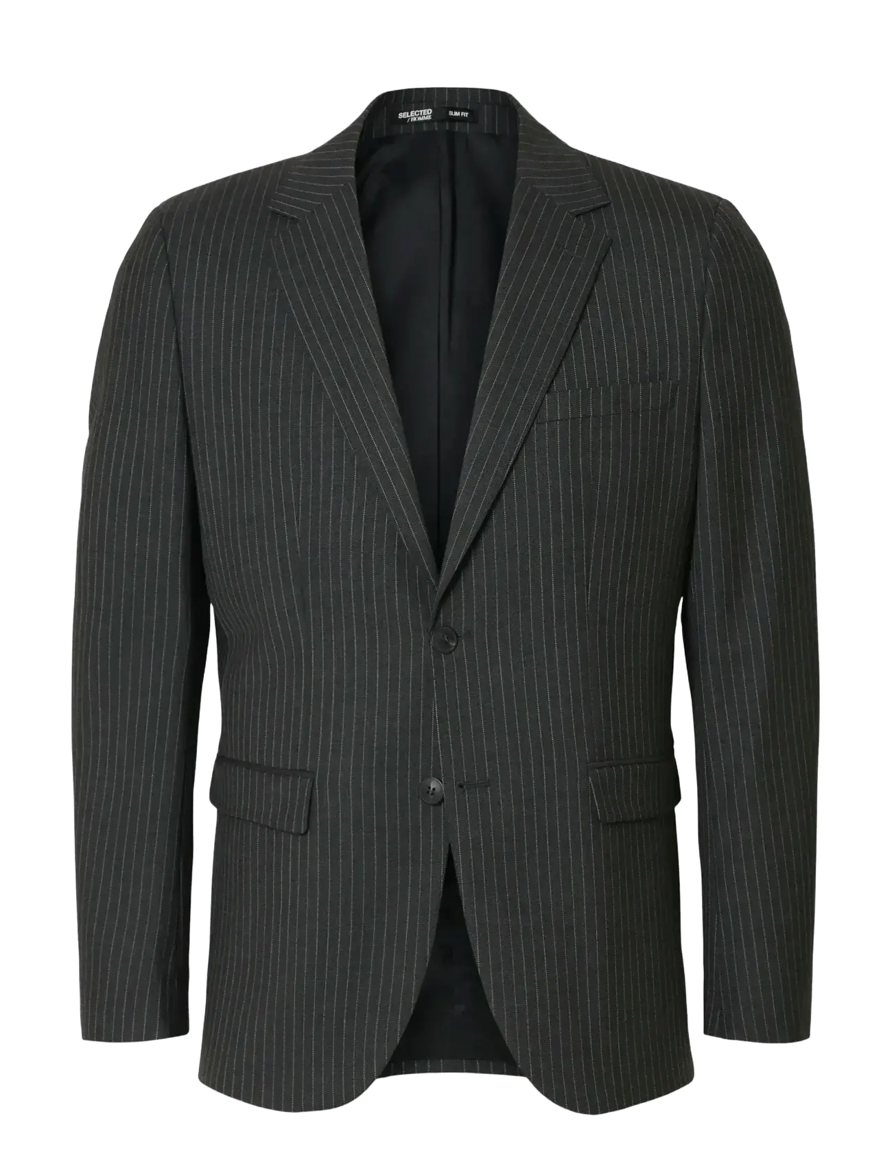 Selected SLHSLIM-THEO LANO PINSTRIPED BLZ - Anzüge & Blazer - GREY / grey