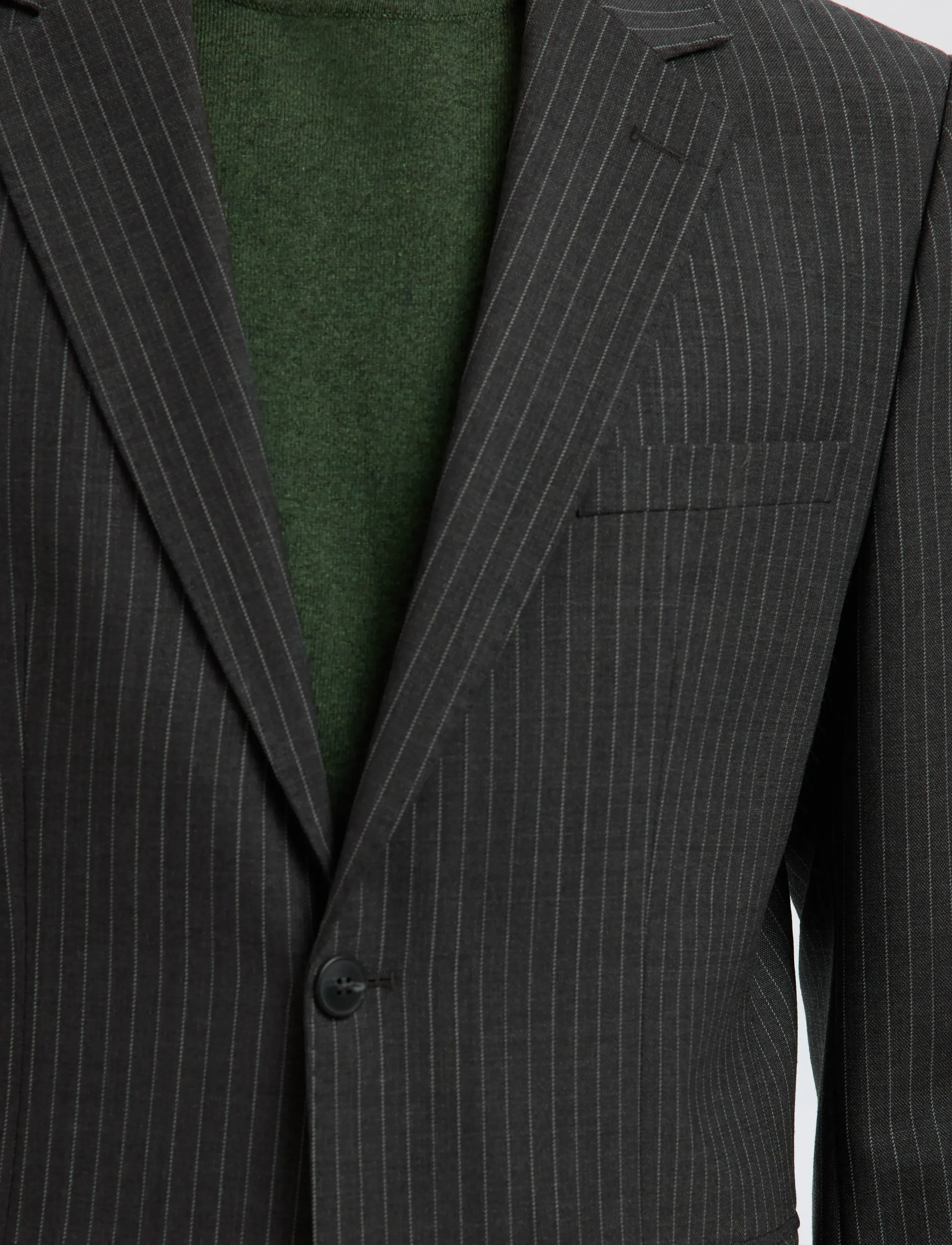 Selected - SLHSLIM-THEO LANO PINSTRIPED BLZ - blazers met enkele rij knopen - grey - 4