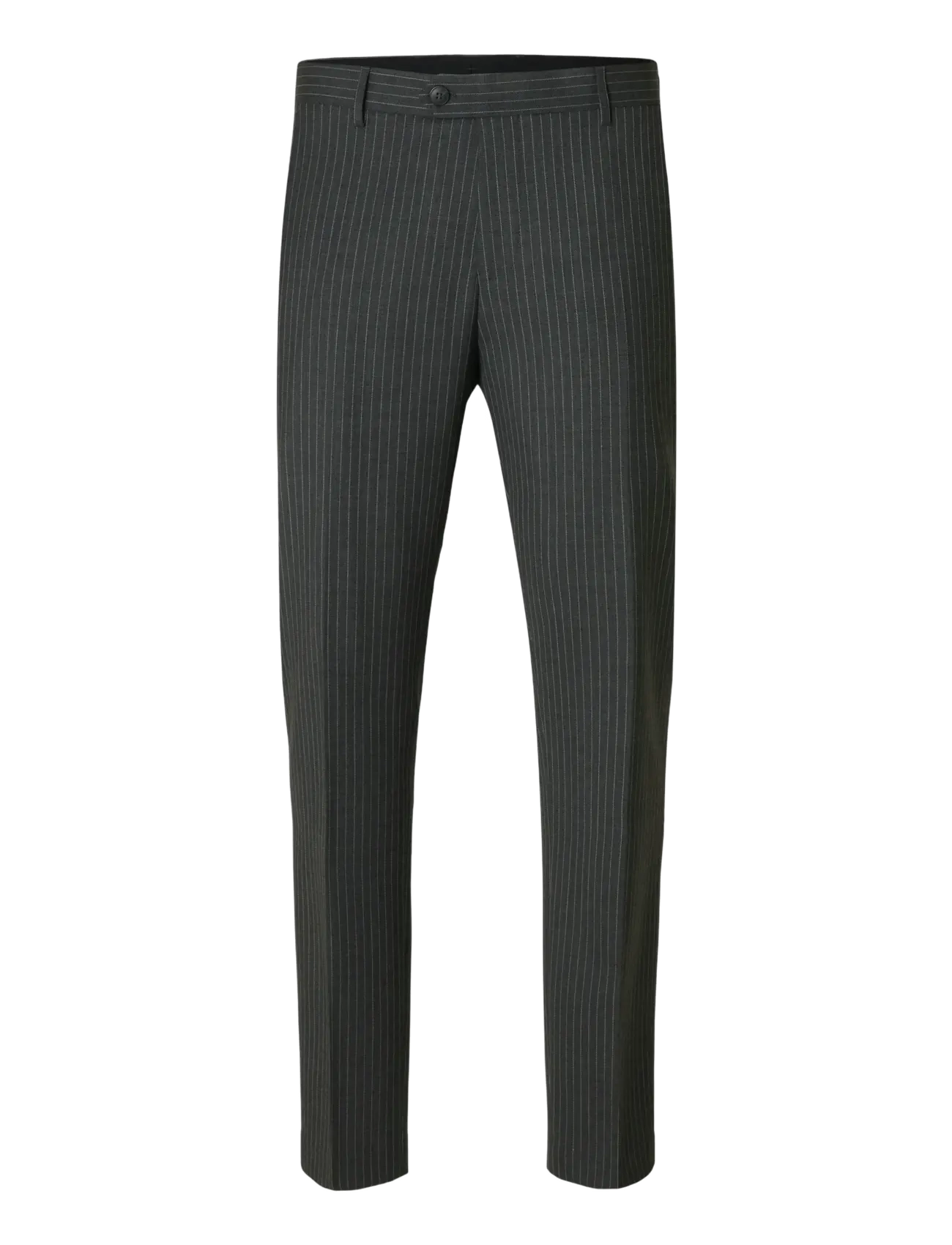 Selected SLHSLIM-THEO LANO PINSTRIPED TRS - Business bukser - GREY / grey