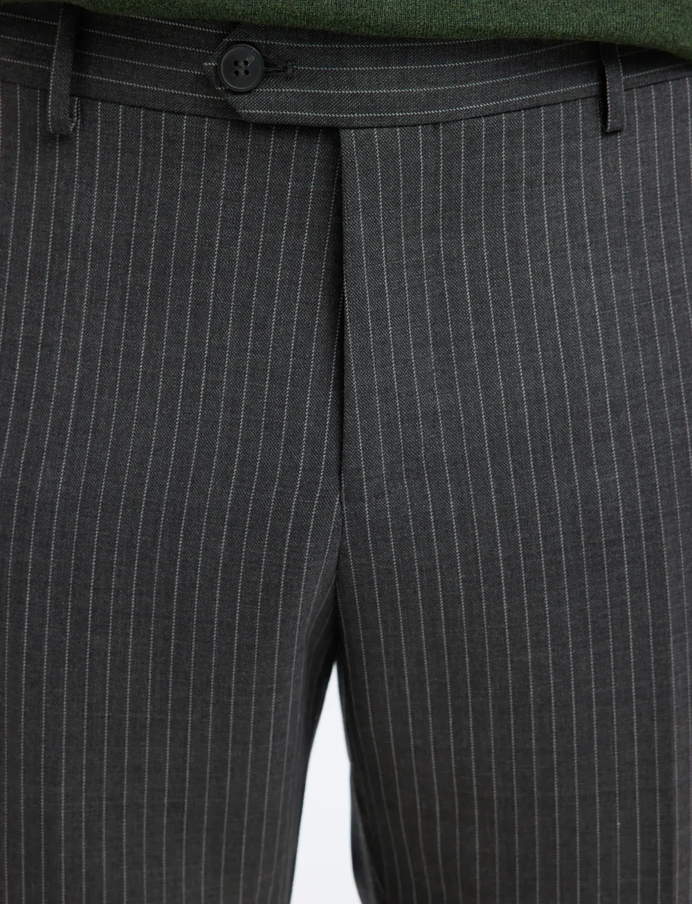 Selected - SLHSLIM-THEO LANO PINSTRIPED TRS - kostymbyxor - grey - 5
