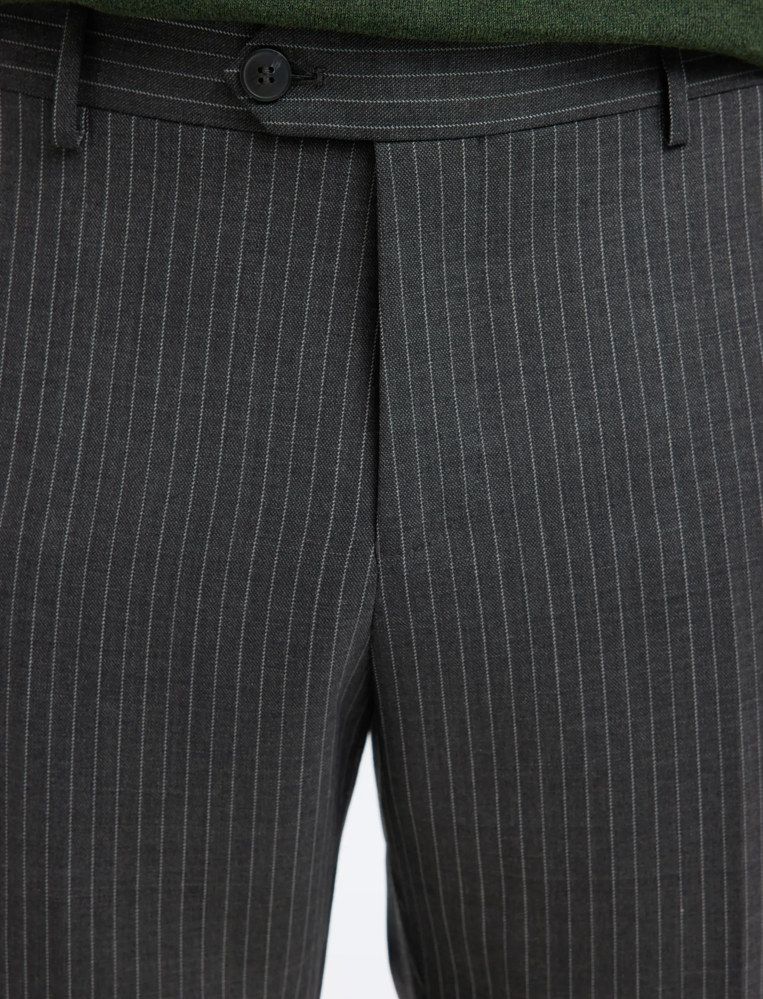 Selected - SLHSLIM-THEO LANO PINSTRIPED TRS - anzugshosen - grey - 5