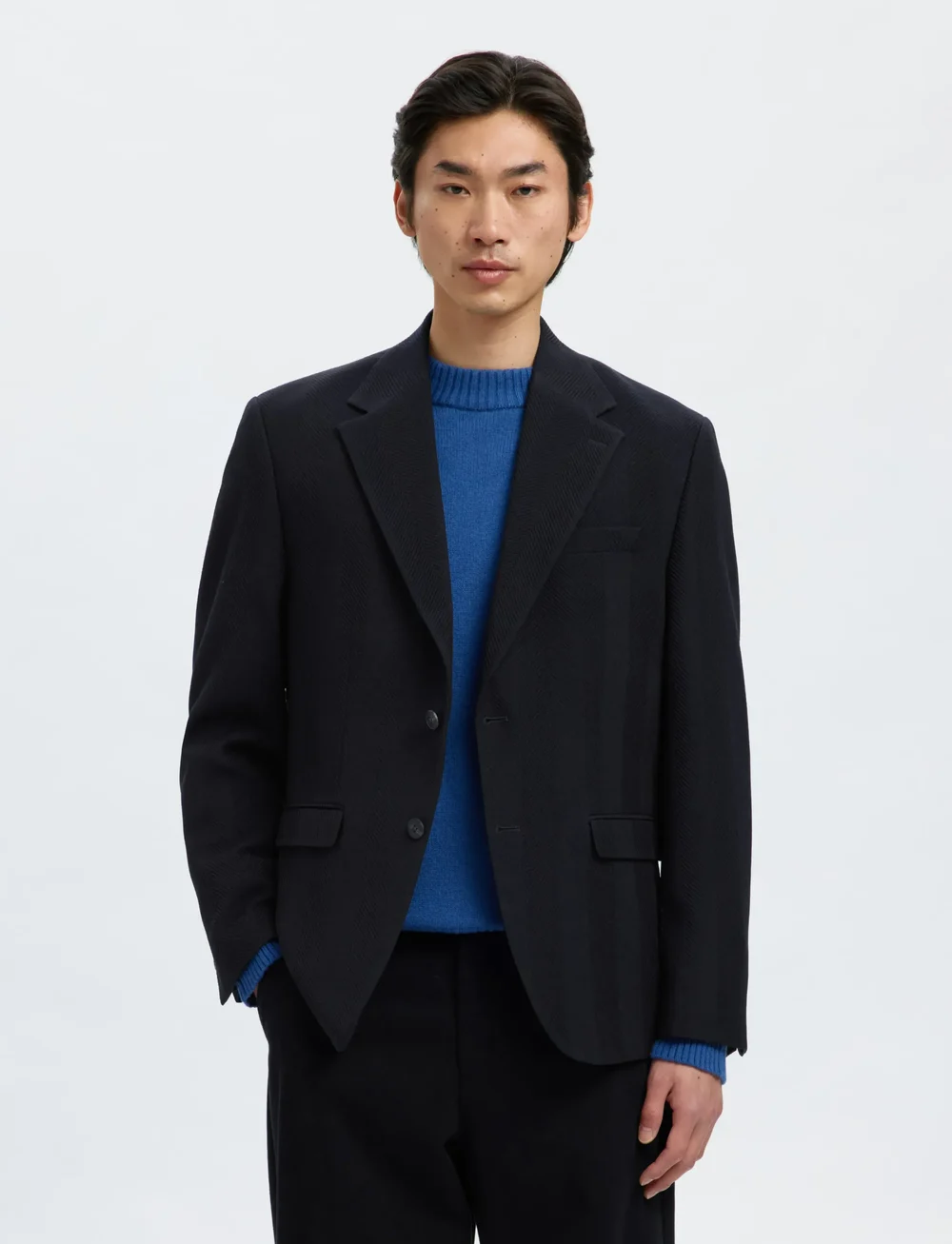 Selected - SLHREG-BEN WOOL BLZ - einreiher - dark navy - 0