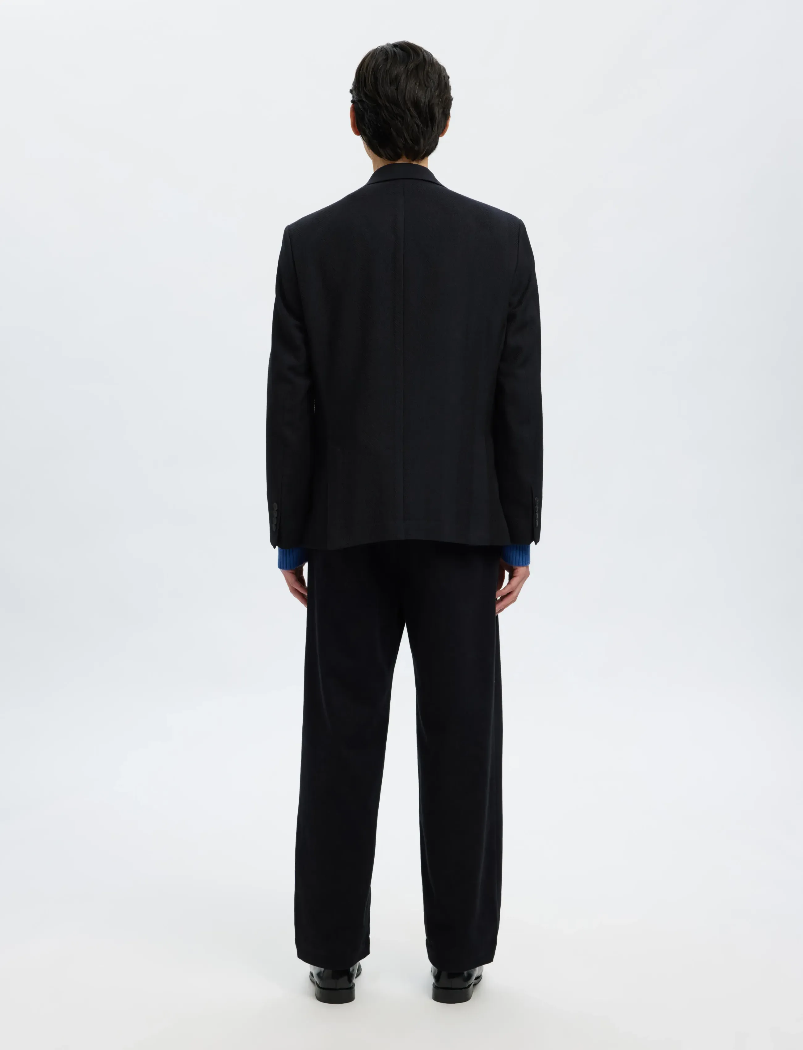 Selected - SLHREG-BEN WOOL BLZ - enkeltkneppede blazere - dark navy - 2