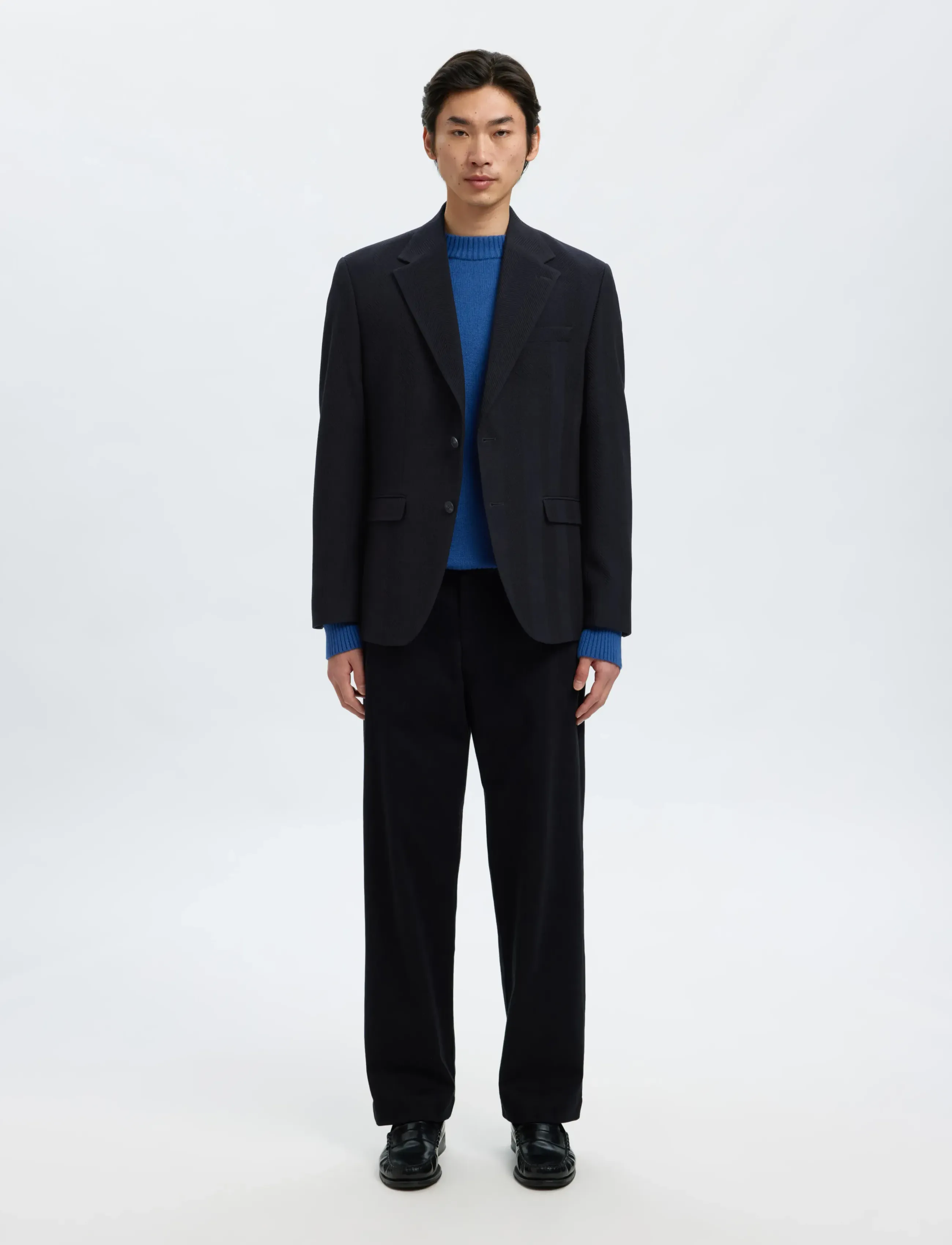 Selected - SLHREG-BEN WOOL BLZ - Üherealised pintsakud - dark navy - 3