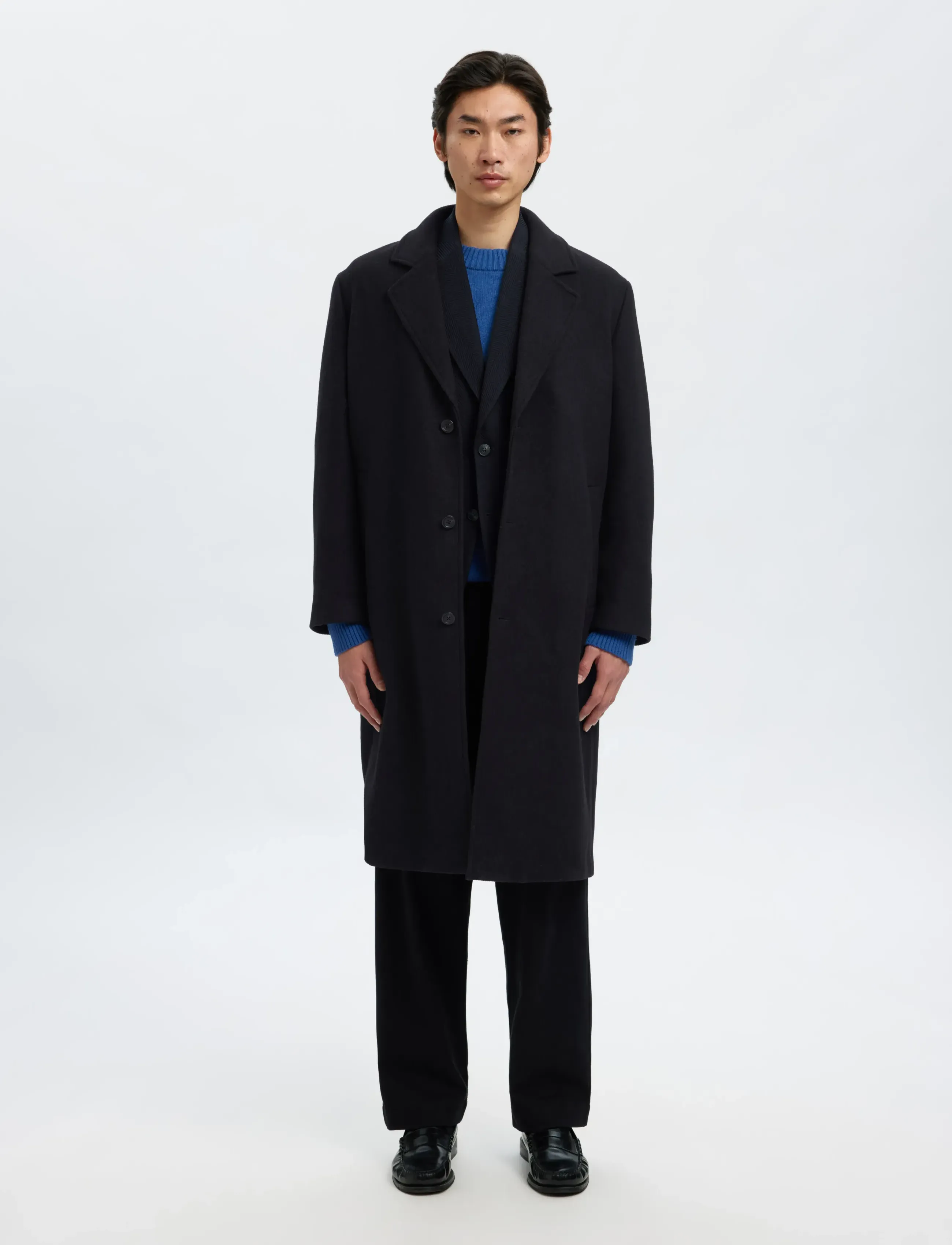 Selected - SLHREG-BEN WOOL BLZ - enkeltkneppede blazere - dark navy - 5