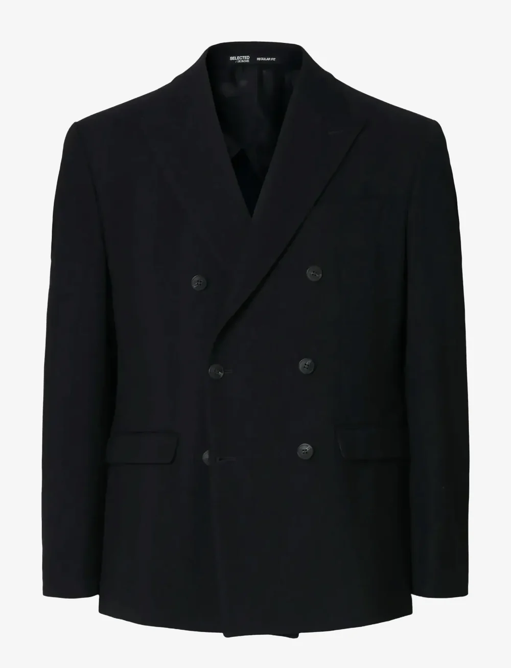 Selected - SLHREG-BEN WOOL DB BLZ - dobbeltradede blazere - dark navy - 1