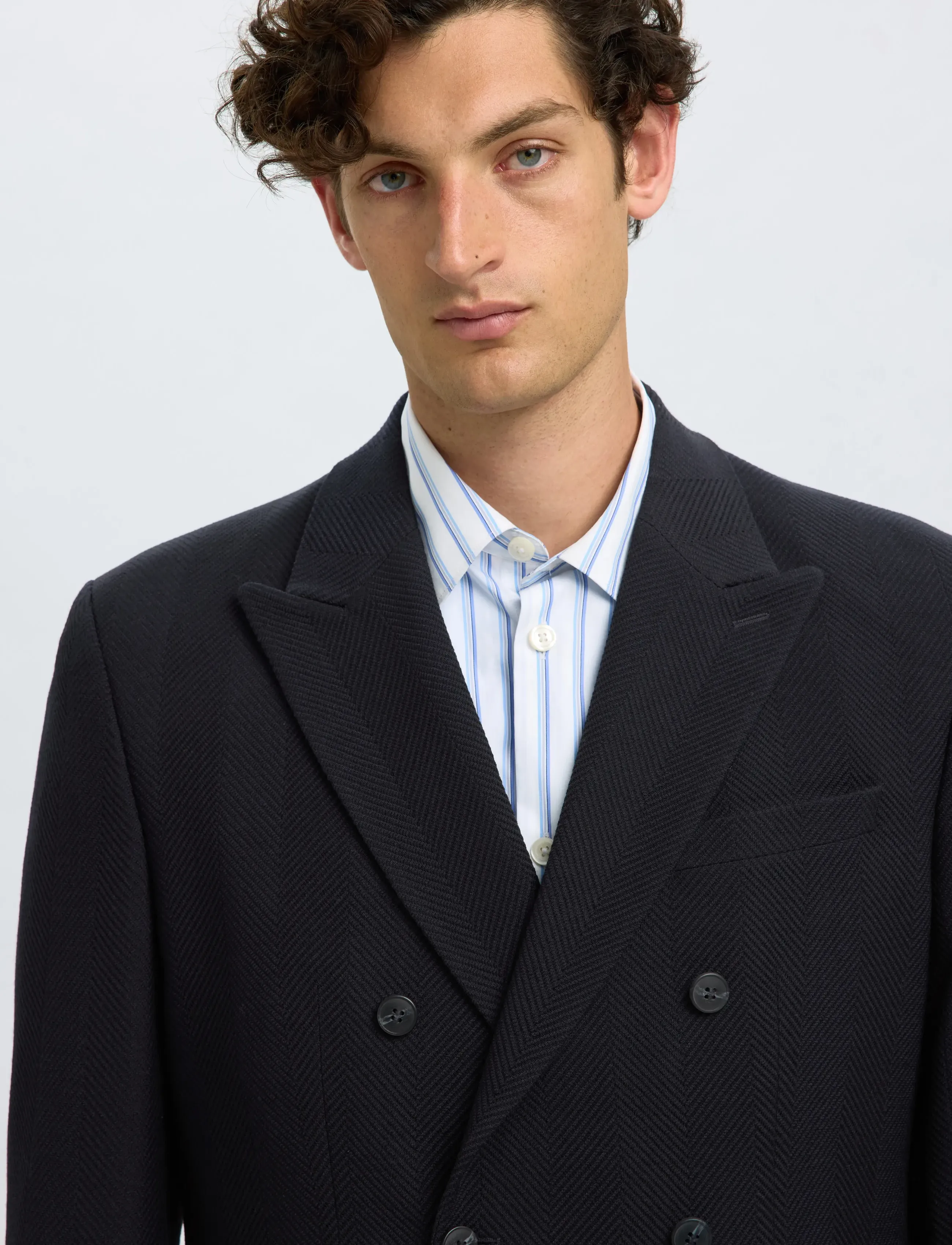 Selected - SLHREG-BEN WOOL DB BLZ - dark navy - 3