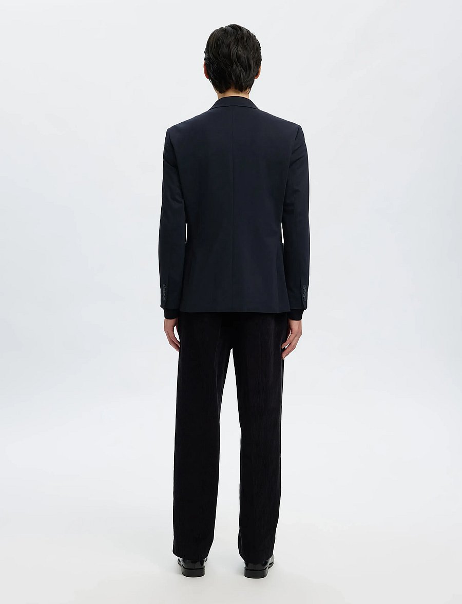 Selected - SLMSLIM-LEWIS LANO JERSEY BLZ - enkeltradede blazere - dark navy - 2