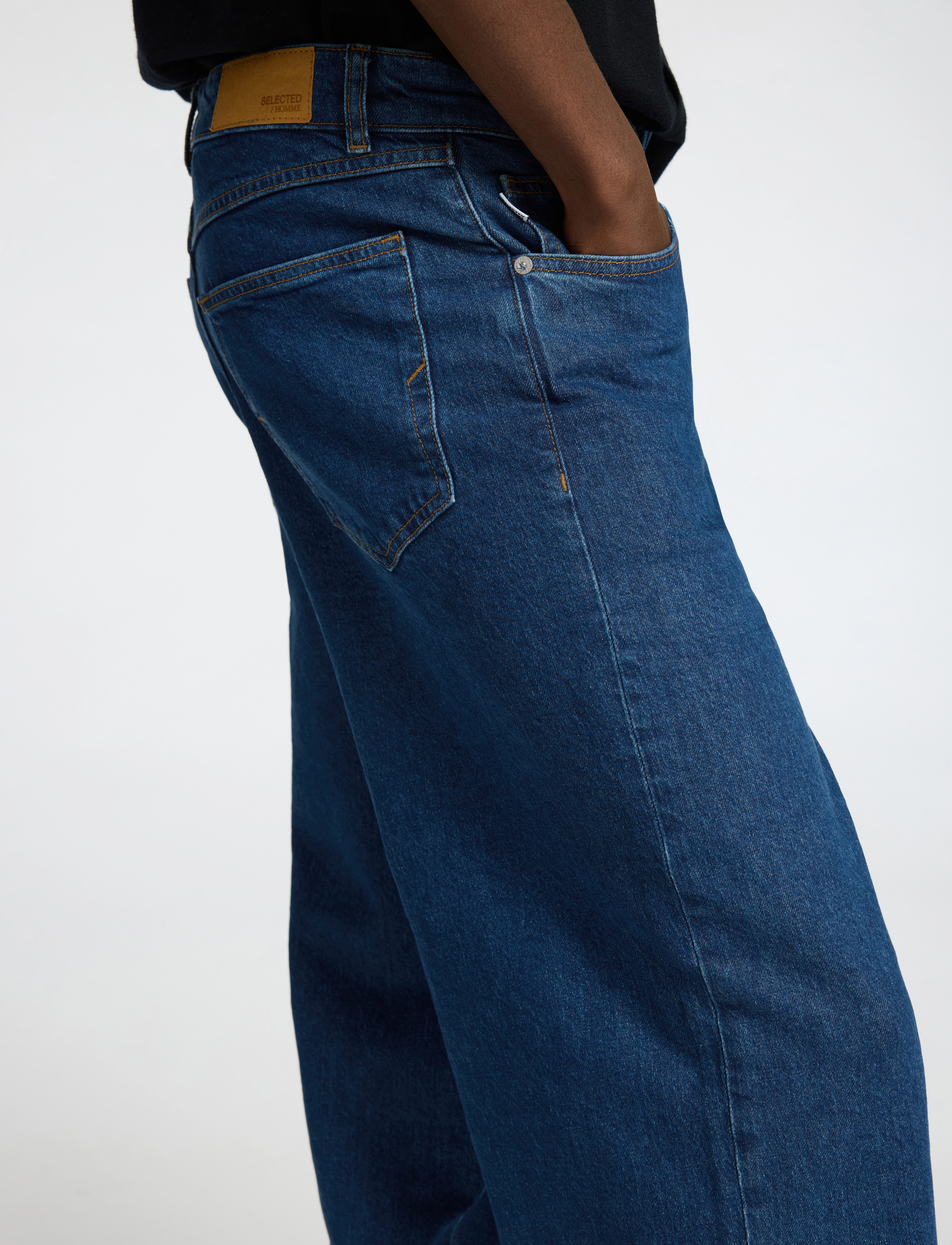 Selected - SLHWIDE 3075 DARK BLUE JEANS EXPRESS - medium blue denim - 4