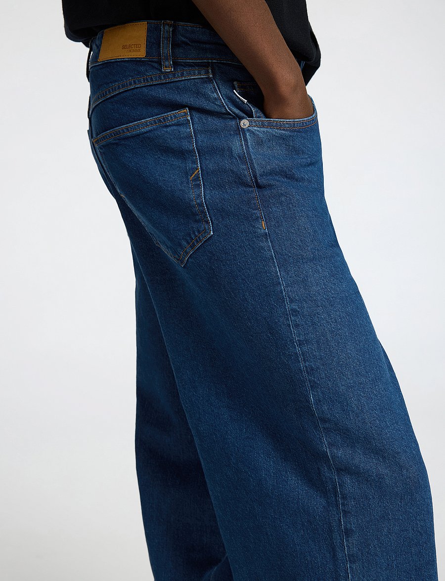 Selected - SLHWIDE 3075 DARK BLUE JEANS EXPRESS - medium blue denim - 4