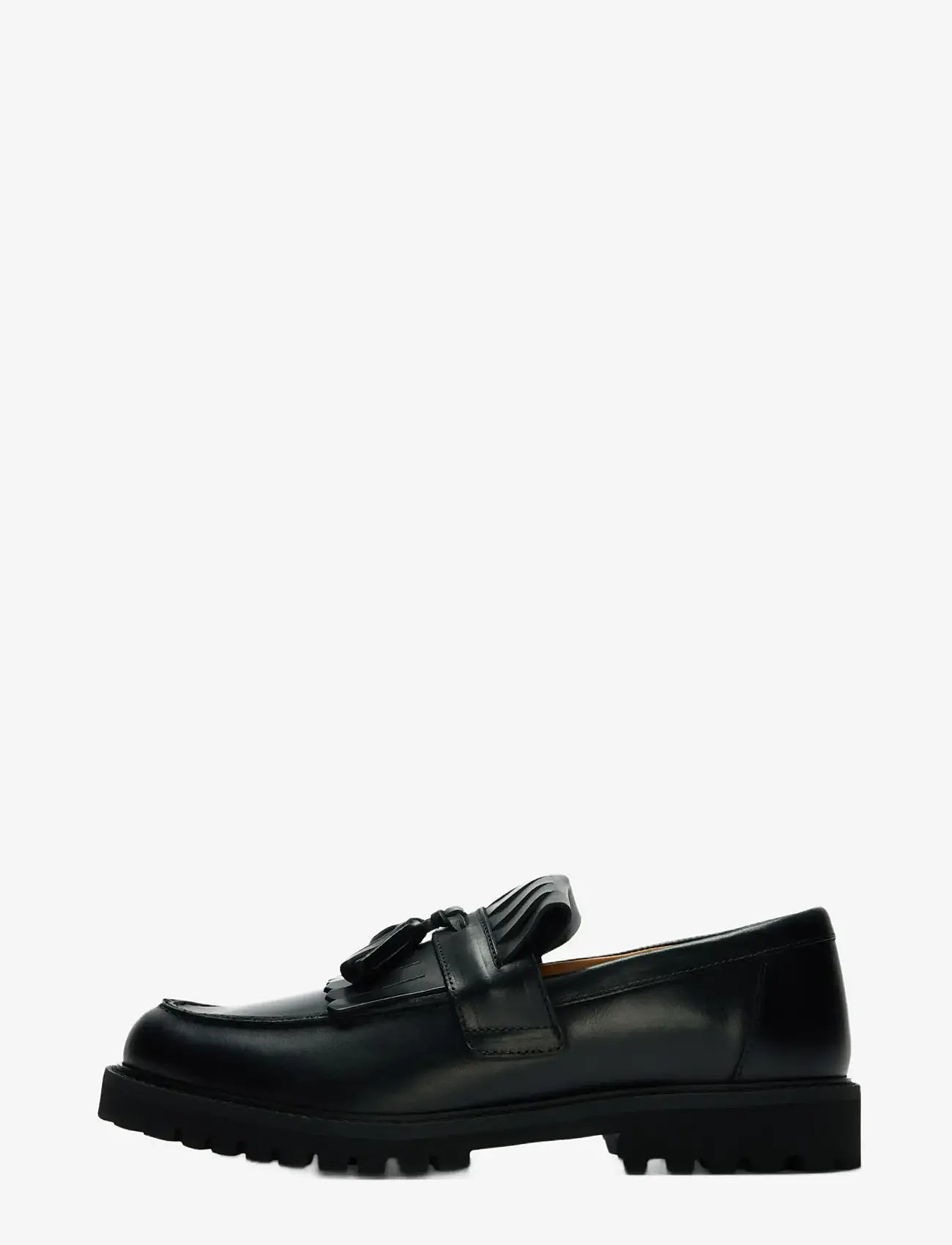 Selected - SLHHUGO LEATHER KILTIE TASSEL LOAFER - collections - black - 1