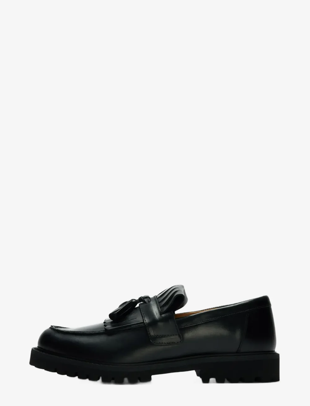 Selected - SLHHUGO LEATHER KILTIE TASSEL LOAFER - kolekcijas - black - 1