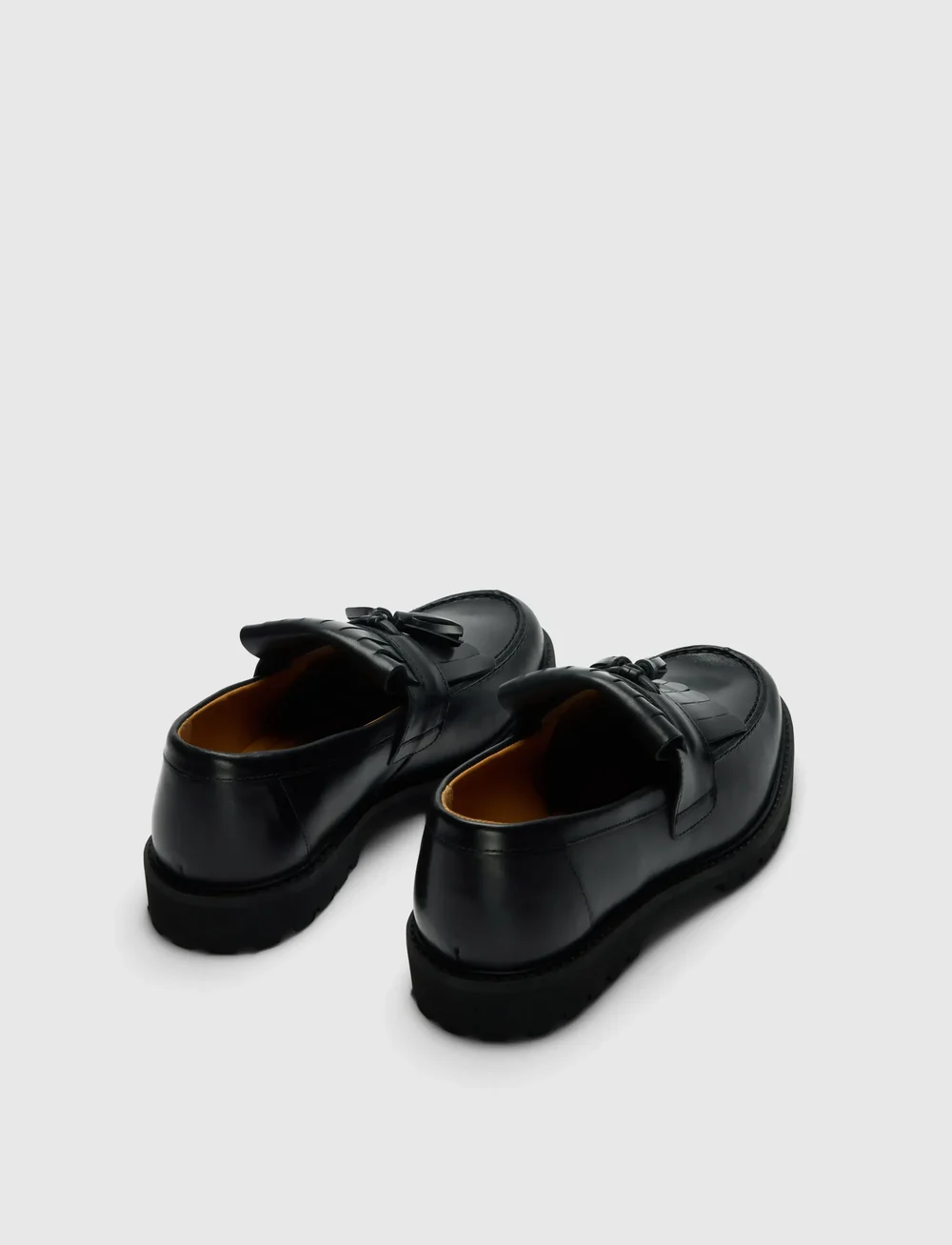 Selected - SLHHUGO LEATHER KILTIE TASSEL LOAFER - kolekcijas - black - 0