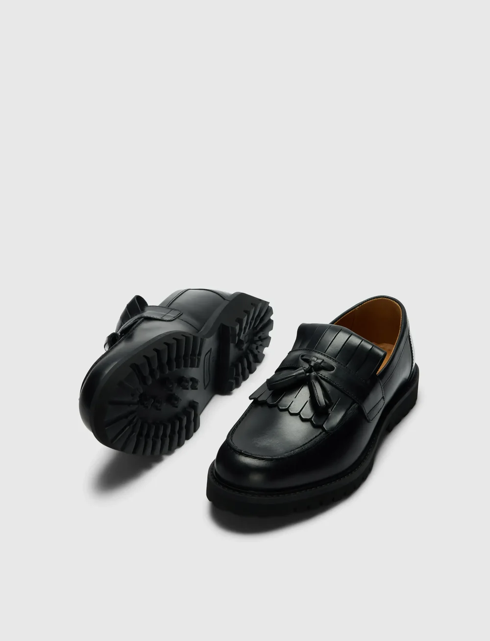 Selected - SLHHUGO LEATHER KILTIE TASSEL LOAFER - kolekcijas - black - 2