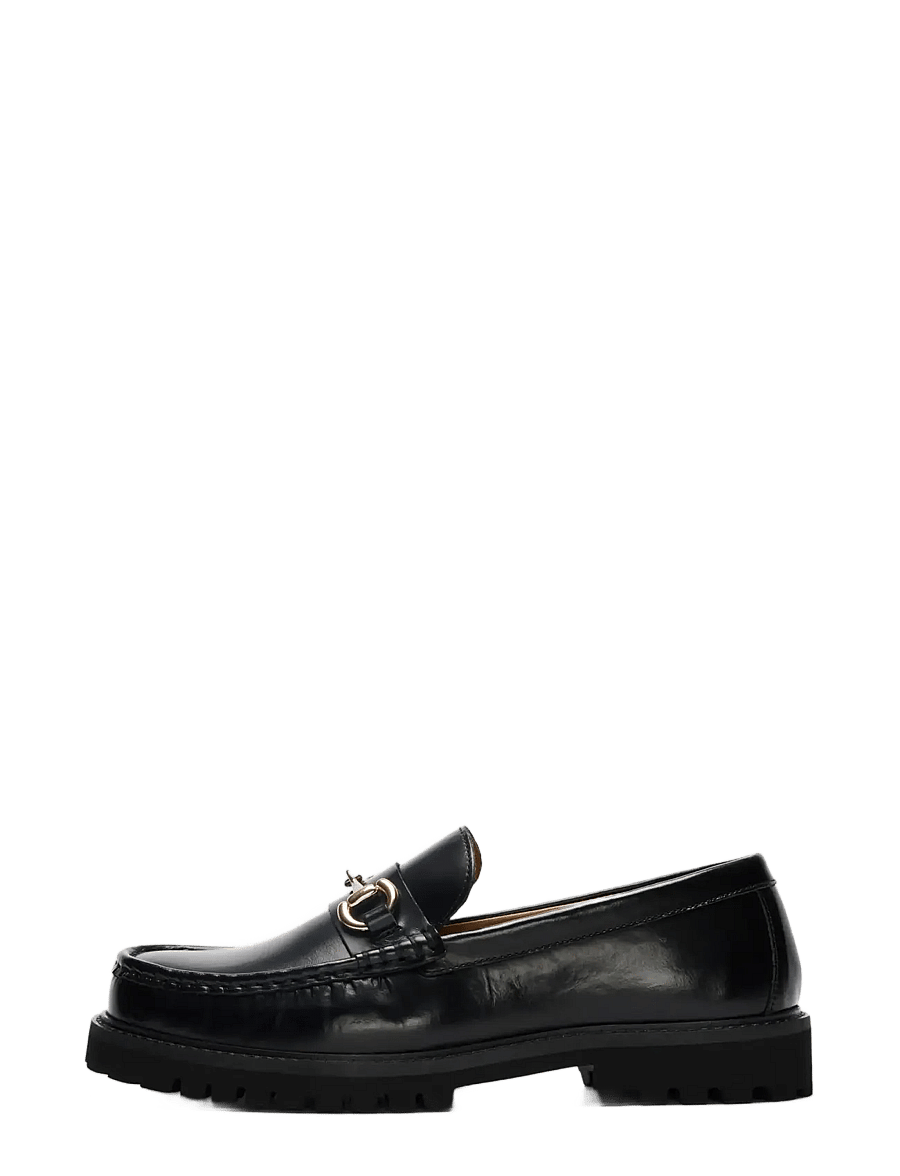 Selected - SLMHUGO LEATHER HORSEBIT LOAFER - prekės kiekvienai progai - black - 0